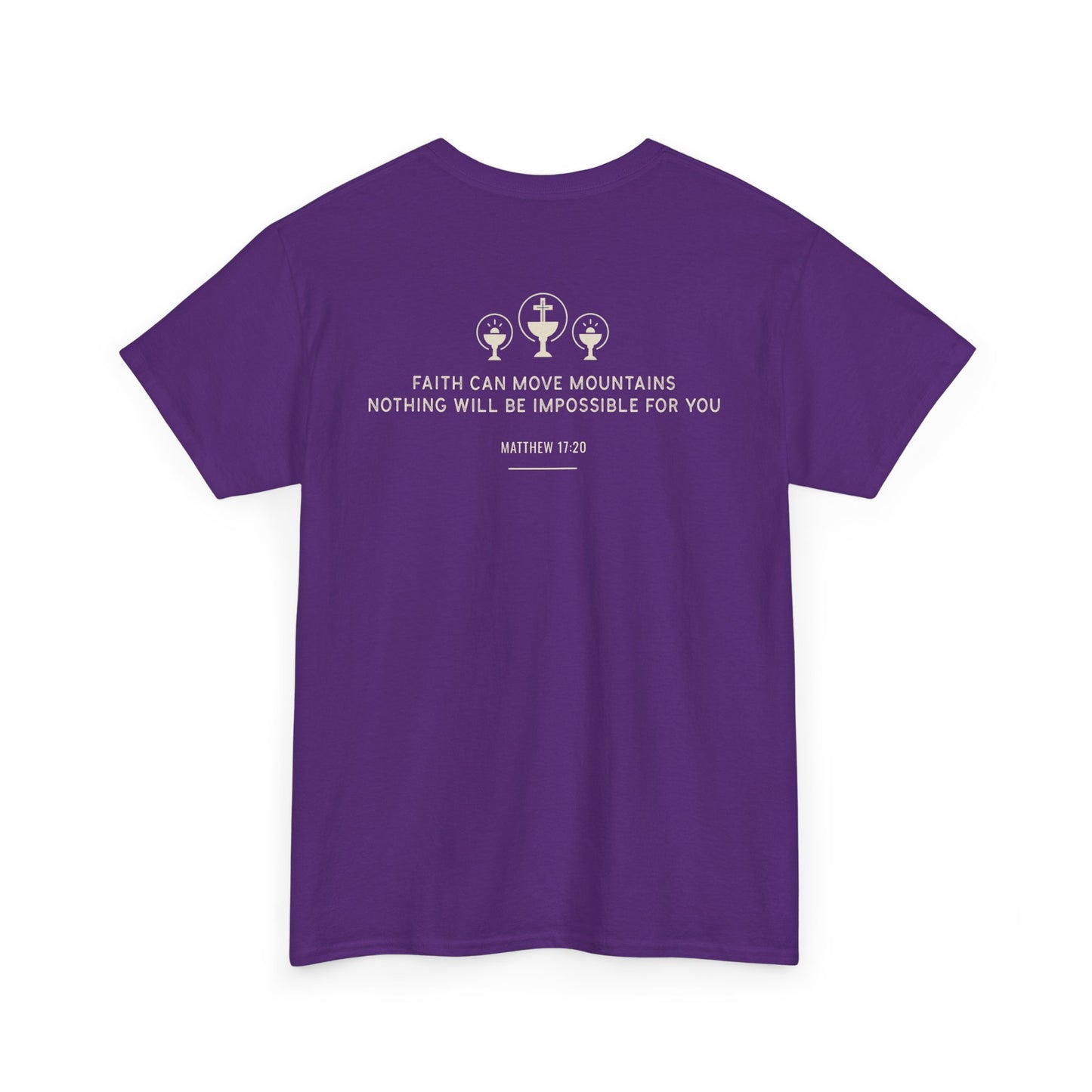 Faithful Unisex Tee, Inspirational Religious Quote, Bible Verse Men's Women's Shirt, Motivational Christian Apparel, Religious Graphic Tee,