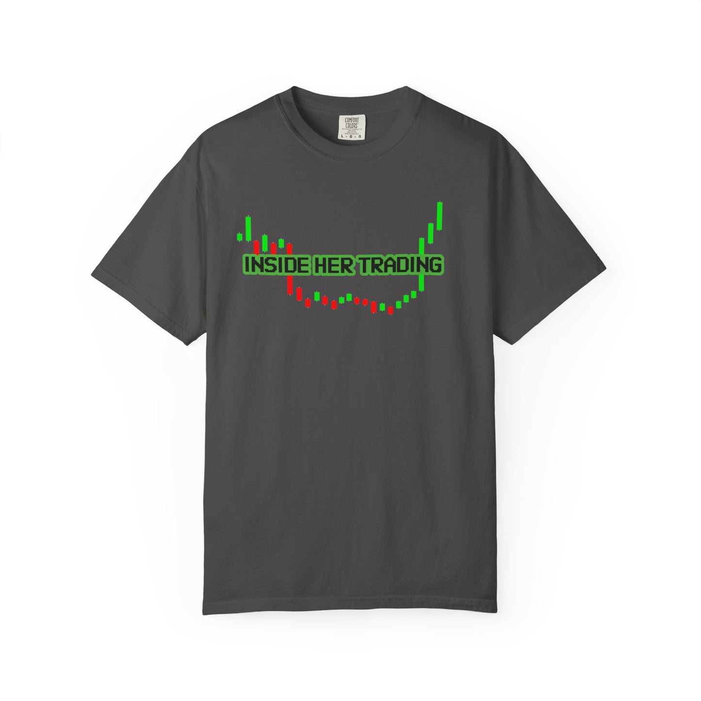 Funny Quote Insider Her Trading Unisex Garment-Dyed T-shirt for Boyfriend Gift, Crypto Graph Tee, Finance Shirt, Stock Market Top, Day