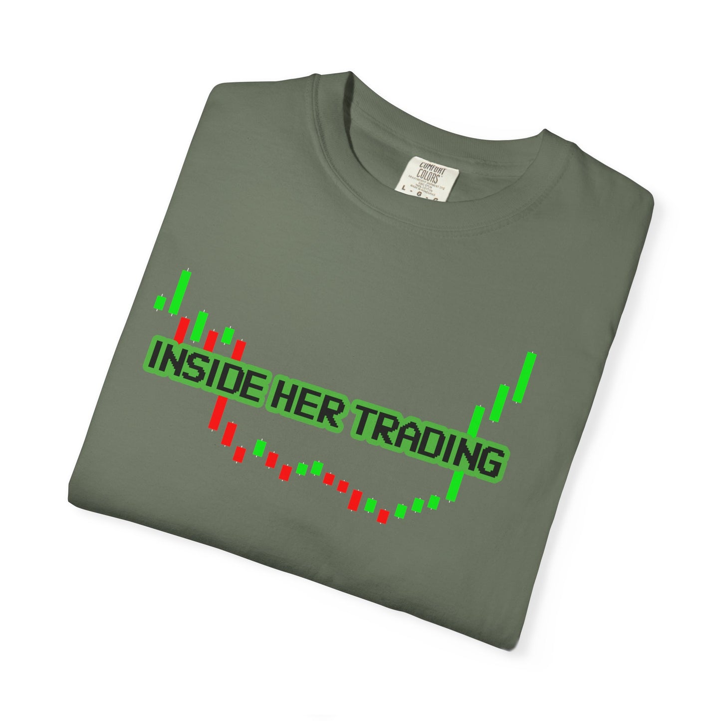 Funny Quote Insider Her Trading Unisex Garment-Dyed T-shirt for Boyfriend Gift, Crypto Graph Tee, Finance Shirt, Stock Market Top, Day