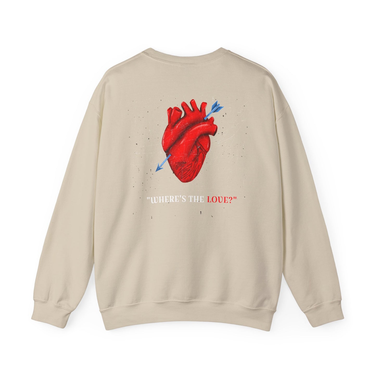 Romantic Heart Sweatshirt - Unisex Cozy Crewneck for Valentine's Day, Gift for Couples, Love, Casual Chic Style, Seasonal Comfort