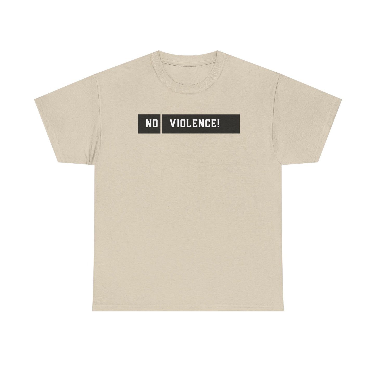 No Violence Unisex Heavy Cotton Tee, Empowerment T-Shirt, Activism Shirt, Statement Tee, Best Gift for Social Causes
