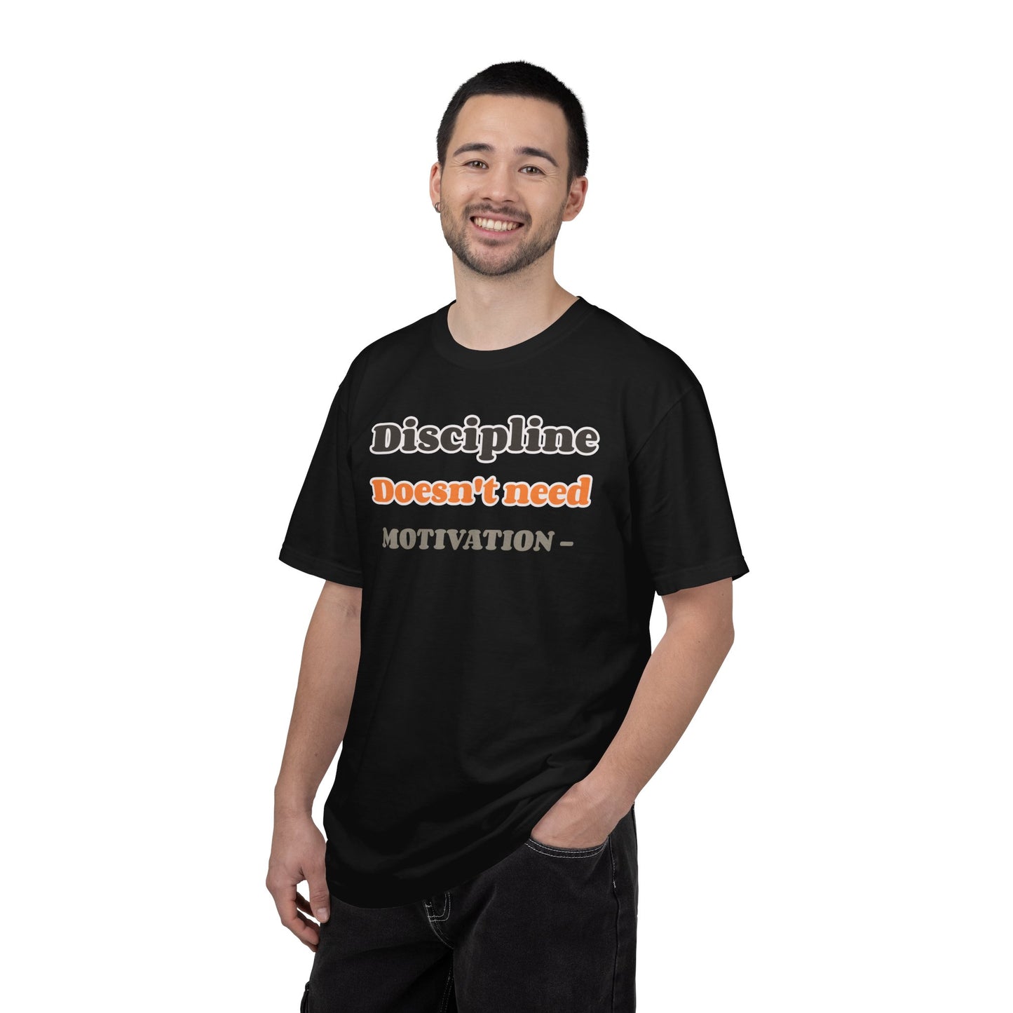 Motivational Unisex T-Shirt - Discipline Doesn't Need Motivation, Fitness Gift, Casual Wear, Workout Apparel, Inspirational Clothing