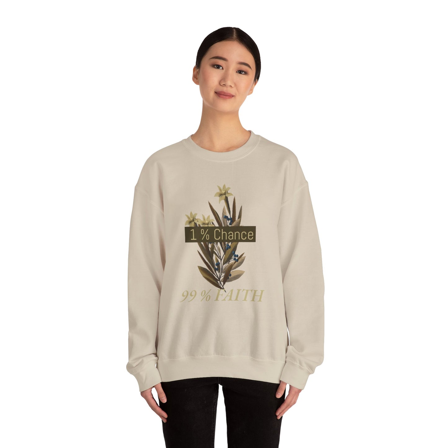 Inspirational Floral Crewneck Sweatshirt, Motivational Gift, Unisex Sweatshirt, Positive Vibes, Cozy Fashion