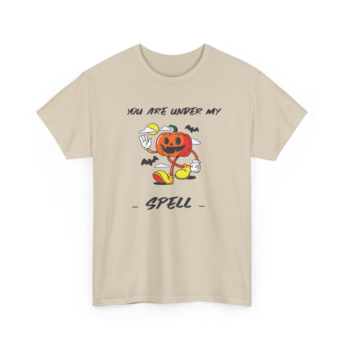 You Are Under My Spell Pumpkin Tee, Halloween Shirt, Unisex Cotton T-Shirt, Fall Fashion, Spooky Season Apparel