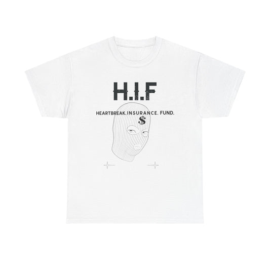 Heartbreak Insurance Fund Tee, Unisex Cotton T-Shirt, Casual Wear, Gift for Friends, Statement Tee, Unique Graphic Shirt