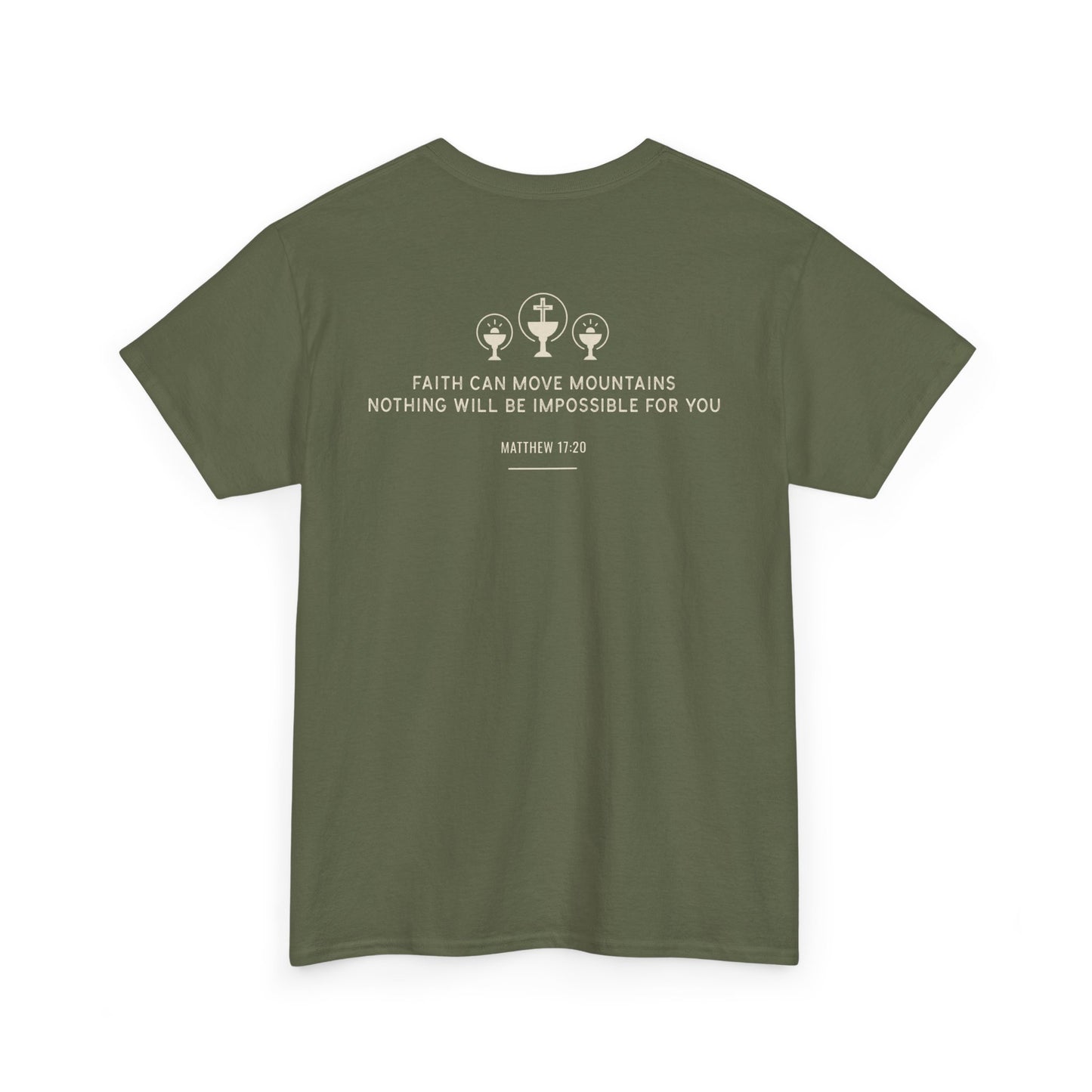 Faithful Unisex Tee, Inspirational Religious Quote, Bible Verse Men's Women's Shirt, Motivational Christian Apparel, Religious Graphic Tee,