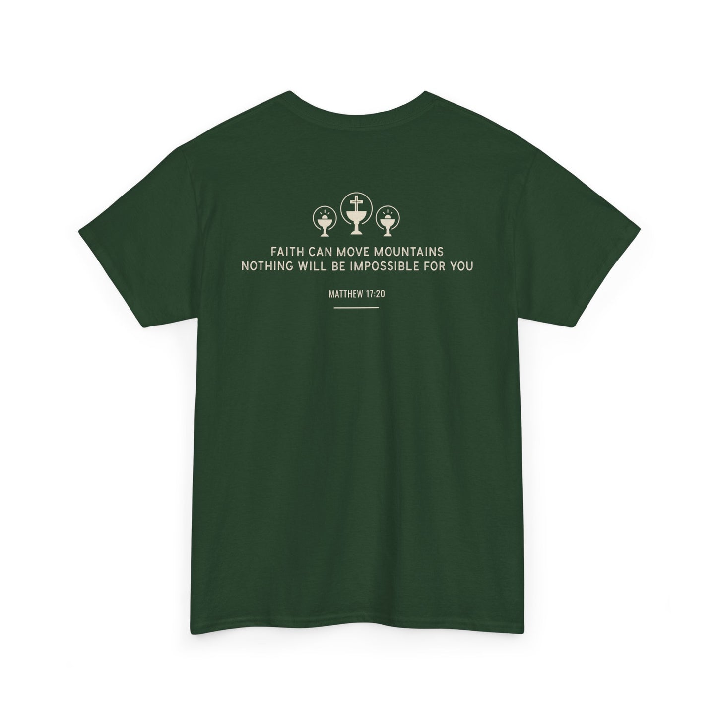 Faithful Unisex Tee, Inspirational Religious Quote, Bible Verse Men's Women's Shirt, Motivational Christian Apparel, Religious Graphic Tee,