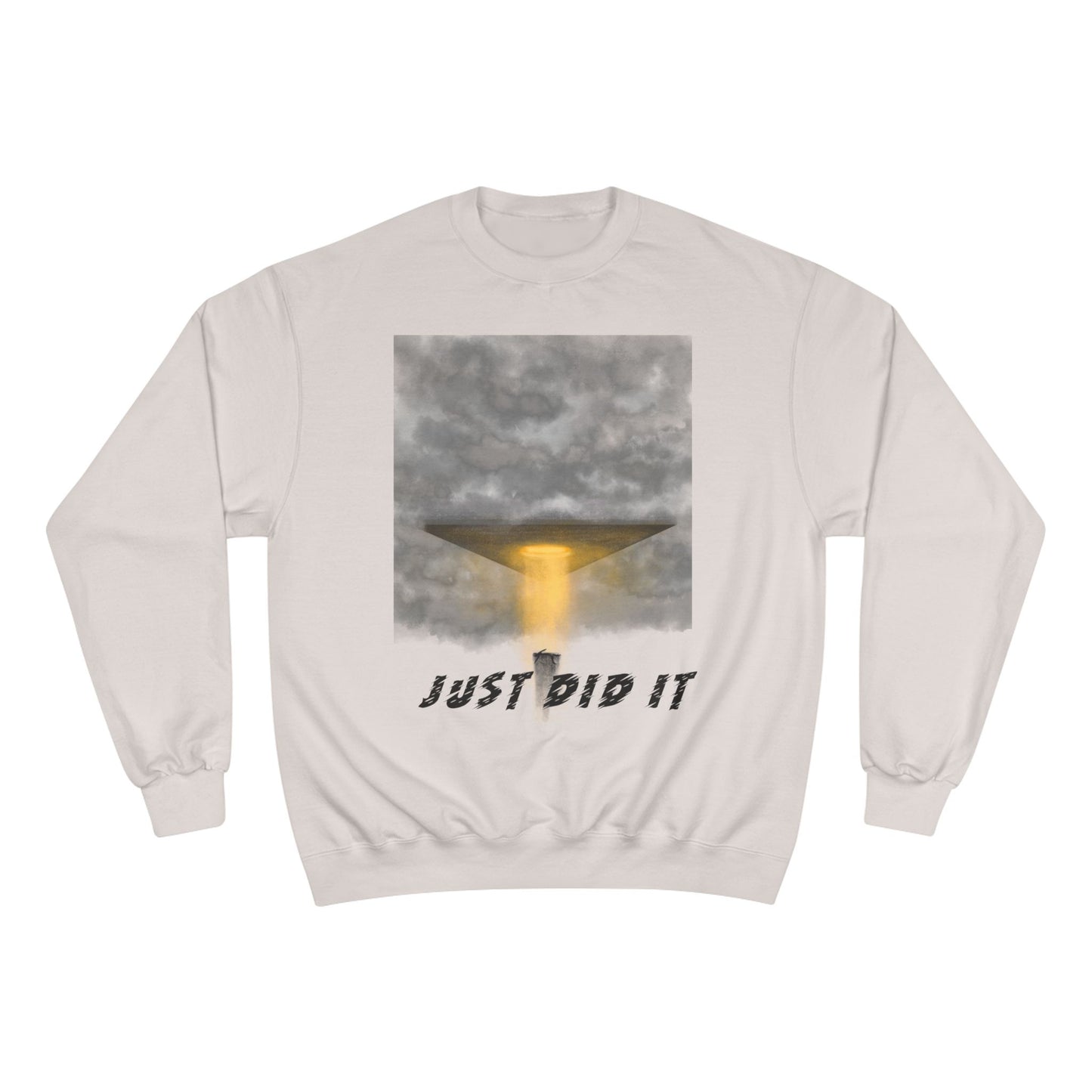UFO Beam Abduction Just Did It Sweatshirt | Alien Space Graphic