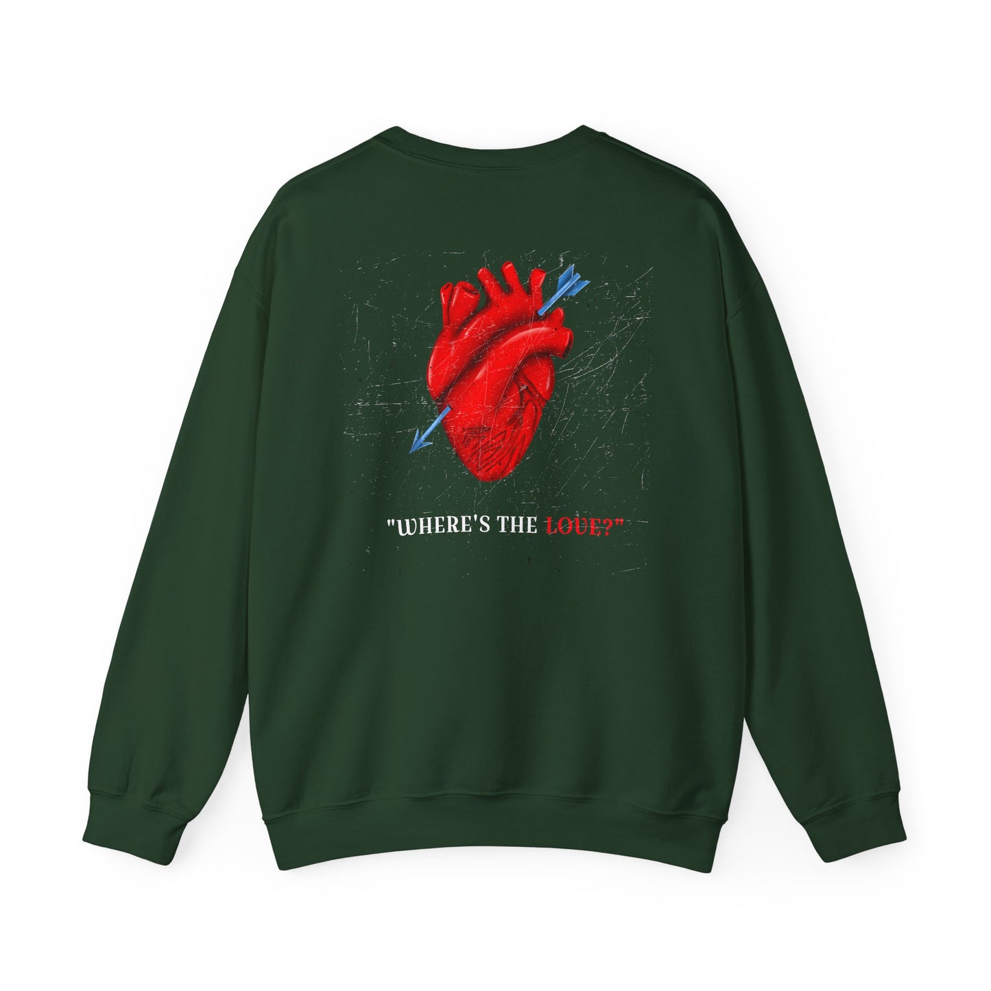 Romantic Heart Sweatshirt - Unisex Cozy Crewneck for Valentine's Day, Gift for Couples, Love, Casual Chic Style, Seasonal Comfort