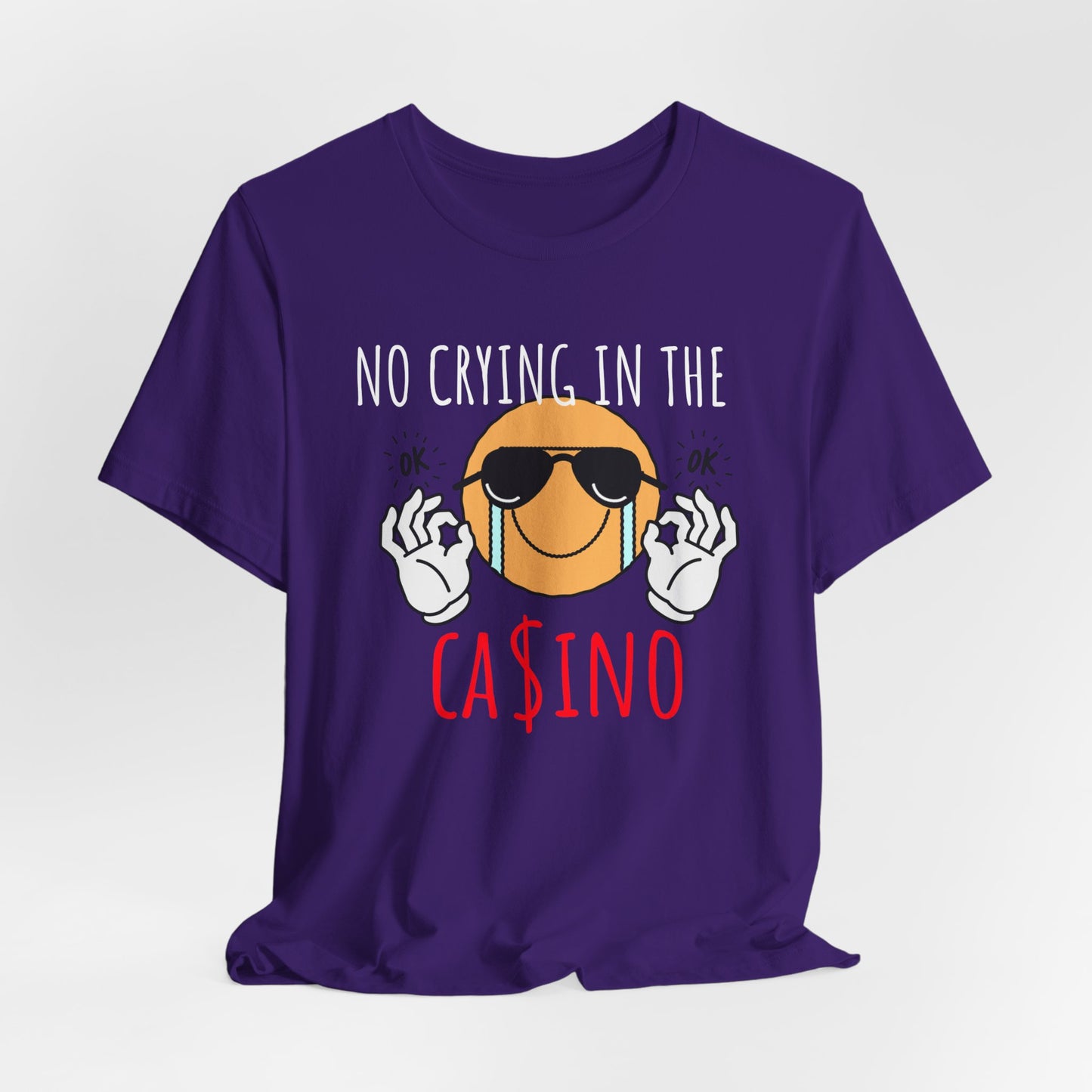Casino Vibes Tee - No Crying in the Casino, Funny Graphic T-Shirt for Gamblers, Gift for Casino Lovers, Game Night Apparel, Unisex [...]