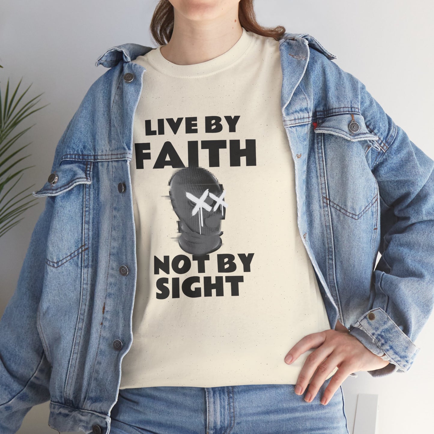 Faith-Inspired Unisex Heavy Cotton Tee - Inspirational Shirt for Daily Wear, Gifts, Outings, Faith Events, Casual Style
