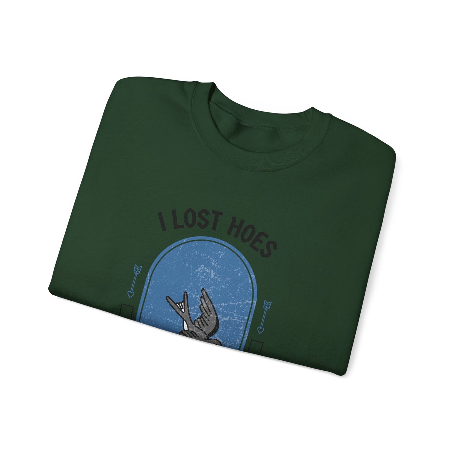 Heartbreak Funny Quote Unisex Sweatshirt, Lost Hoes Never Lost Hope, Crewneck Jumper, Humor Sweater, Funny Statement Apparel, Unisex Graphic