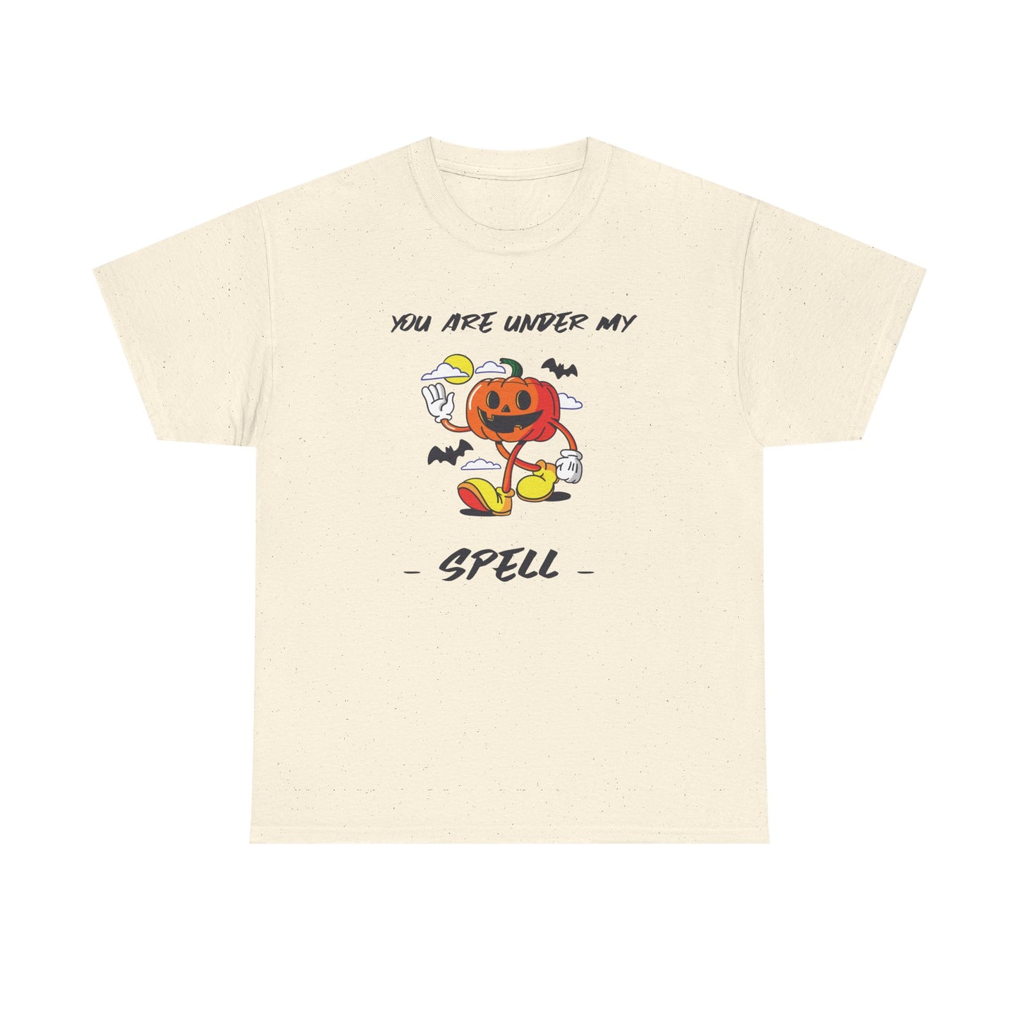 You Are Under My Spell Pumpkin Tee, Halloween Shirt, Unisex Cotton T-Shirt, Fall Fashion, Spooky Season Apparel