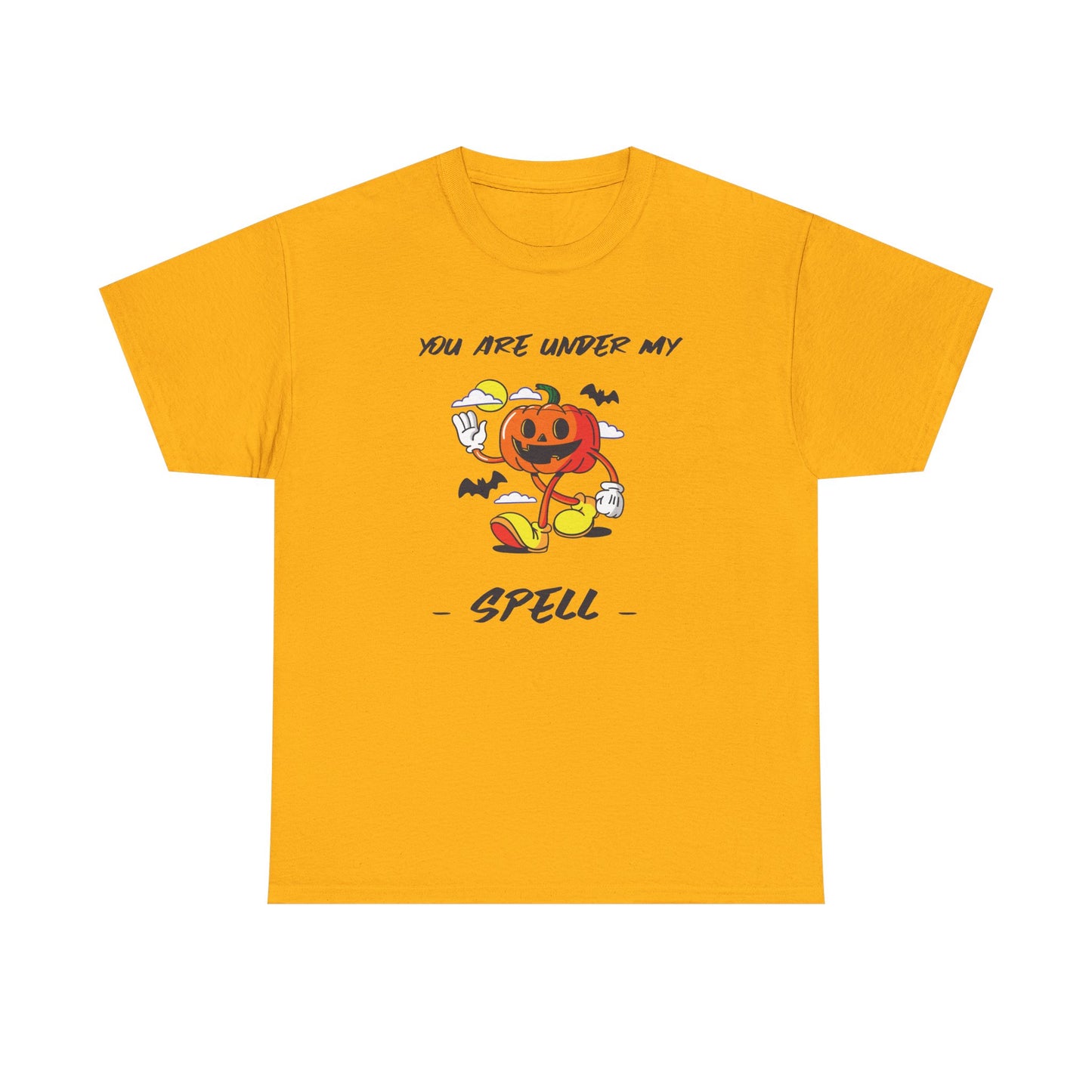 You Are Under My Spell Pumpkin Tee, Halloween Shirt, Unisex Cotton T-Shirt, Fall Fashion, Spooky Season Apparel