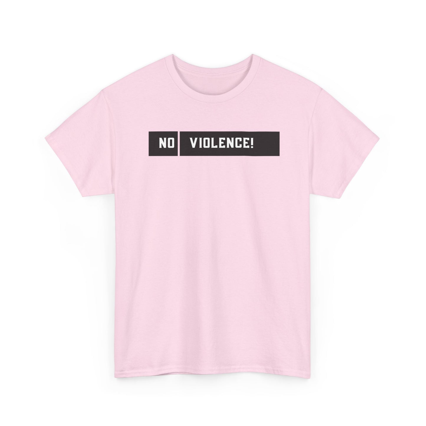 No Violence Unisex Heavy Cotton Tee, Empowerment T-Shirt, Activism Shirt, Statement Tee, Best Gift for Social Causes