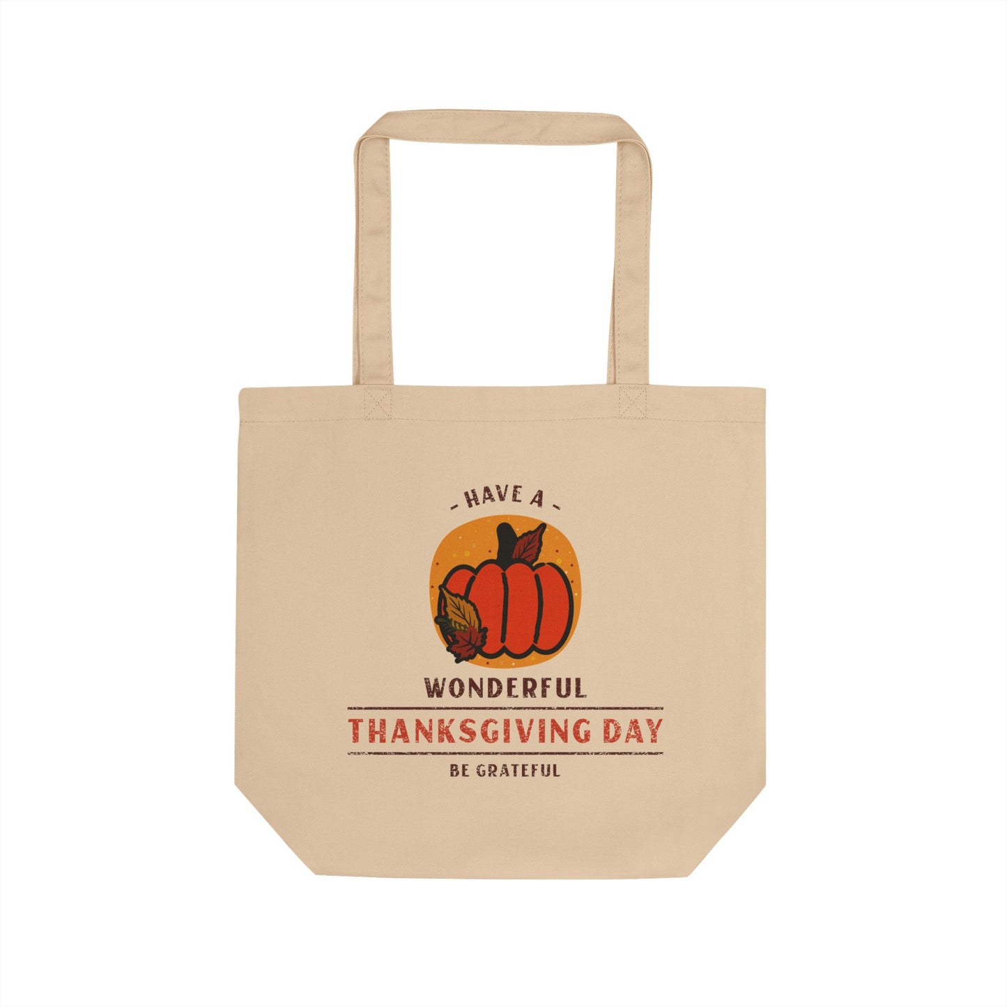 Thanksgiving Eco Tote Bag, Reusable Grocery Tote, Thanksgiving Day Gift, Holiday Shopping Bag, Grateful Tote
