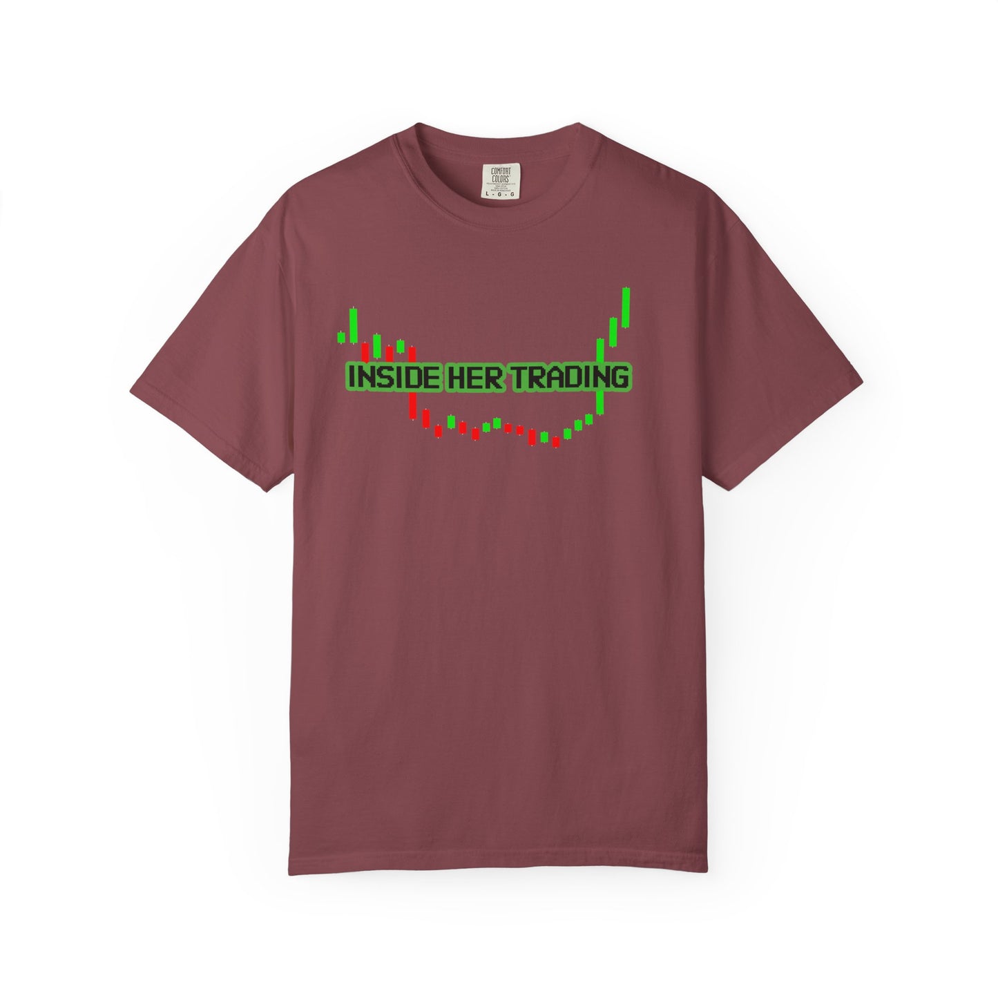 Funny Quote Insider Her Trading Unisex Garment-Dyed T-shirt for Boyfriend Gift, Crypto Graph Tee, Finance Shirt, Stock Market Top, Day