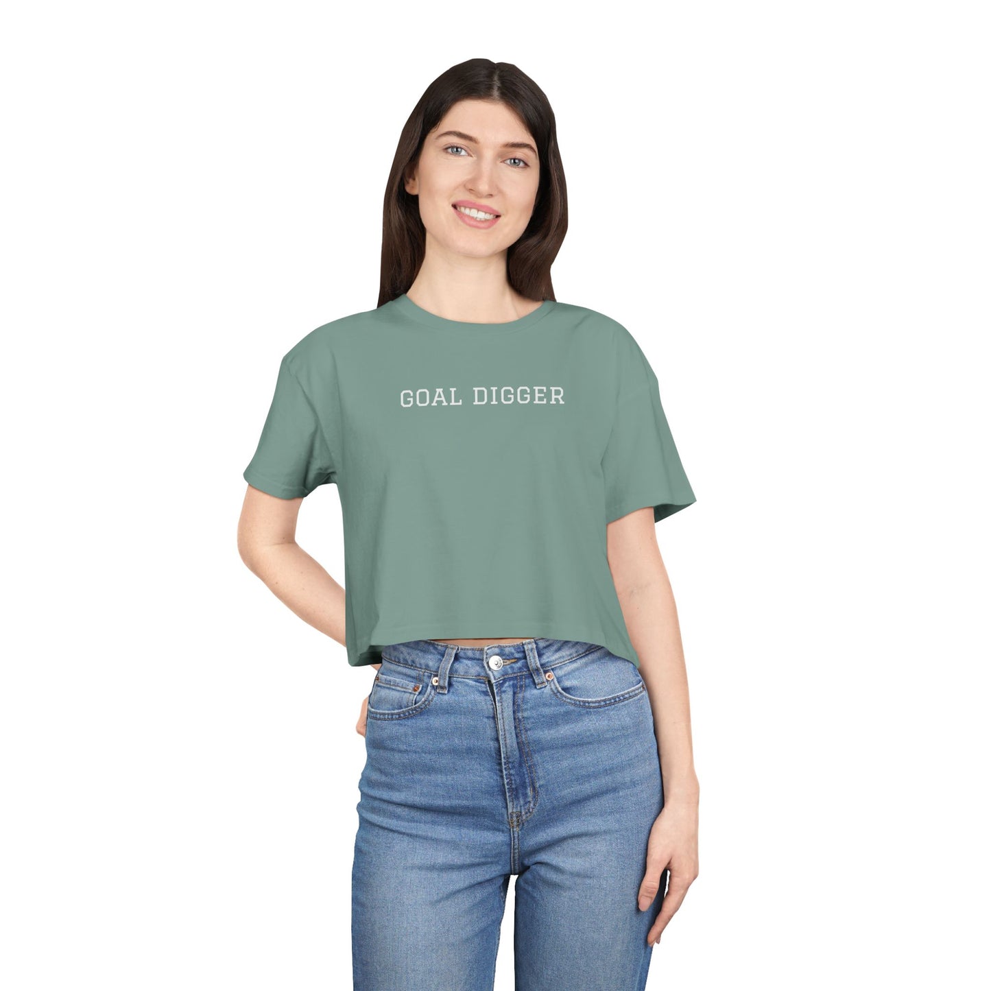 Trendy Women's Crop Tee for Casual Style, Summer Top, Streetwear, Gift for Her, Everyday Wear