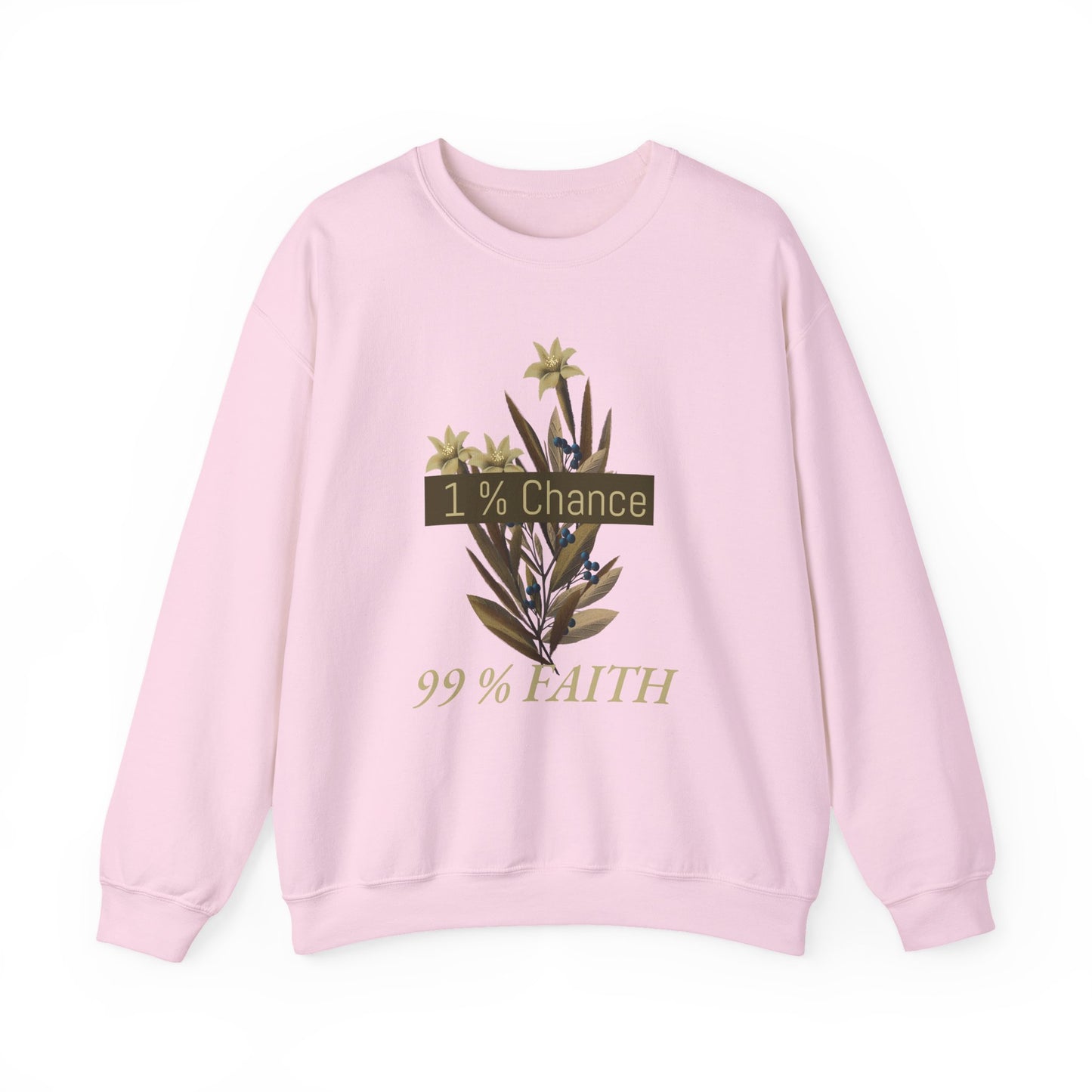 Inspirational Floral Crewneck Sweatshirt, Motivational Gift, Unisex Sweatshirt, Positive Vibes, Cozy Fashion
