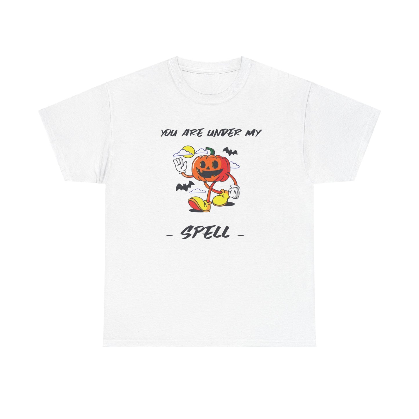 You Are Under My Spell Pumpkin Tee, Halloween Shirt, Unisex Cotton T-Shirt, Fall Fashion, Spooky Season Apparel