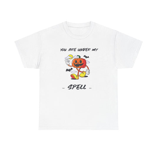 You Are Under My Spell Pumpkin Tee, Halloween Shirt, Unisex Cotton T-Shirt, Fall Fashion, Spooky Season Apparel
