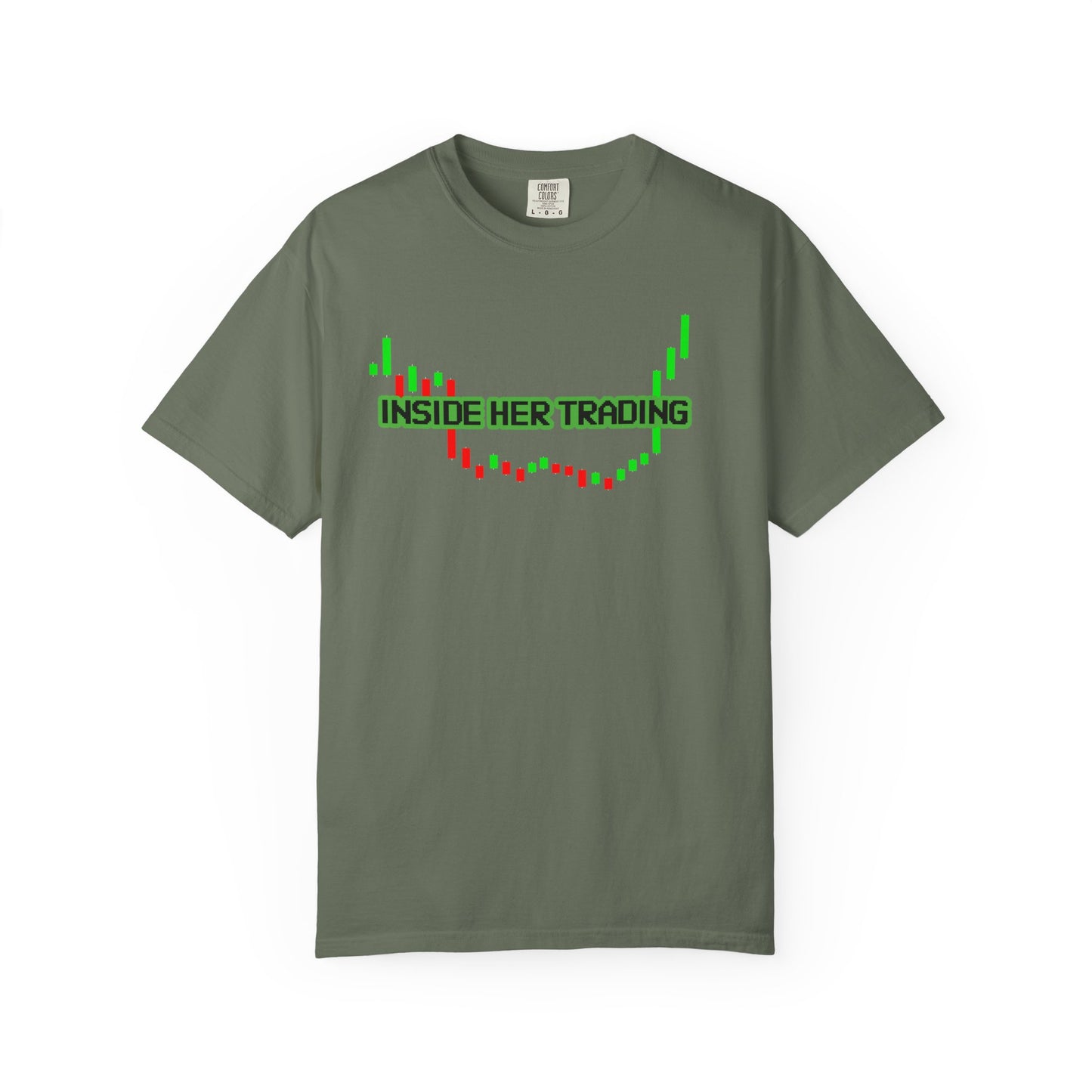 Funny Quote Insider Her Trading Unisex Garment-Dyed T-shirt for Boyfriend Gift, Crypto Graph Tee, Finance Shirt, Stock Market Top, Day