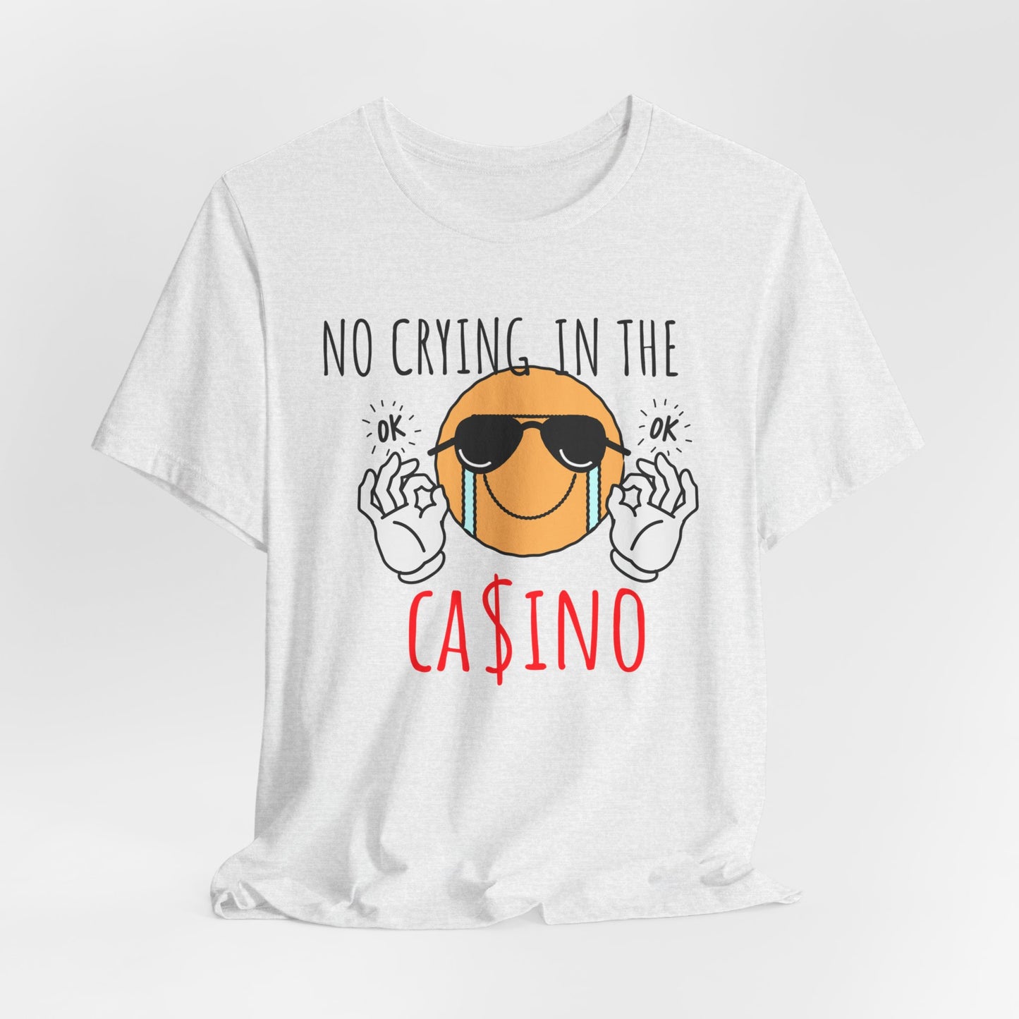 Casino Vibes Tee - No Crying in the Casino, Funny Graphic T-Shirt for Gamblers, Gift for Casino Lovers, Game Night Apparel, Unisex [...]