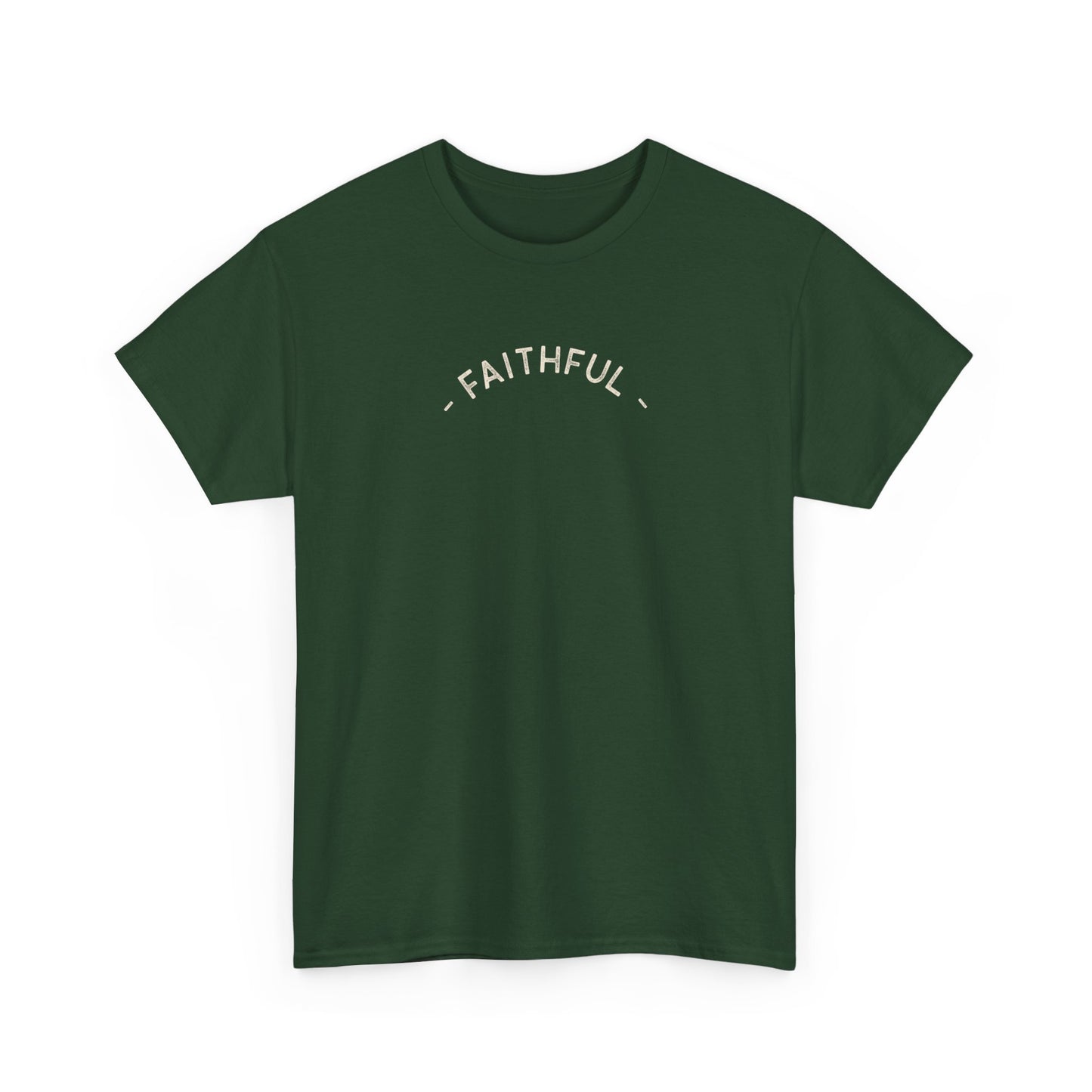 Faithful Unisex Tee, Inspirational Religious Quote, Bible Verse Men's Women's Shirt, Motivational Christian Apparel, Religious Graphic Tee,