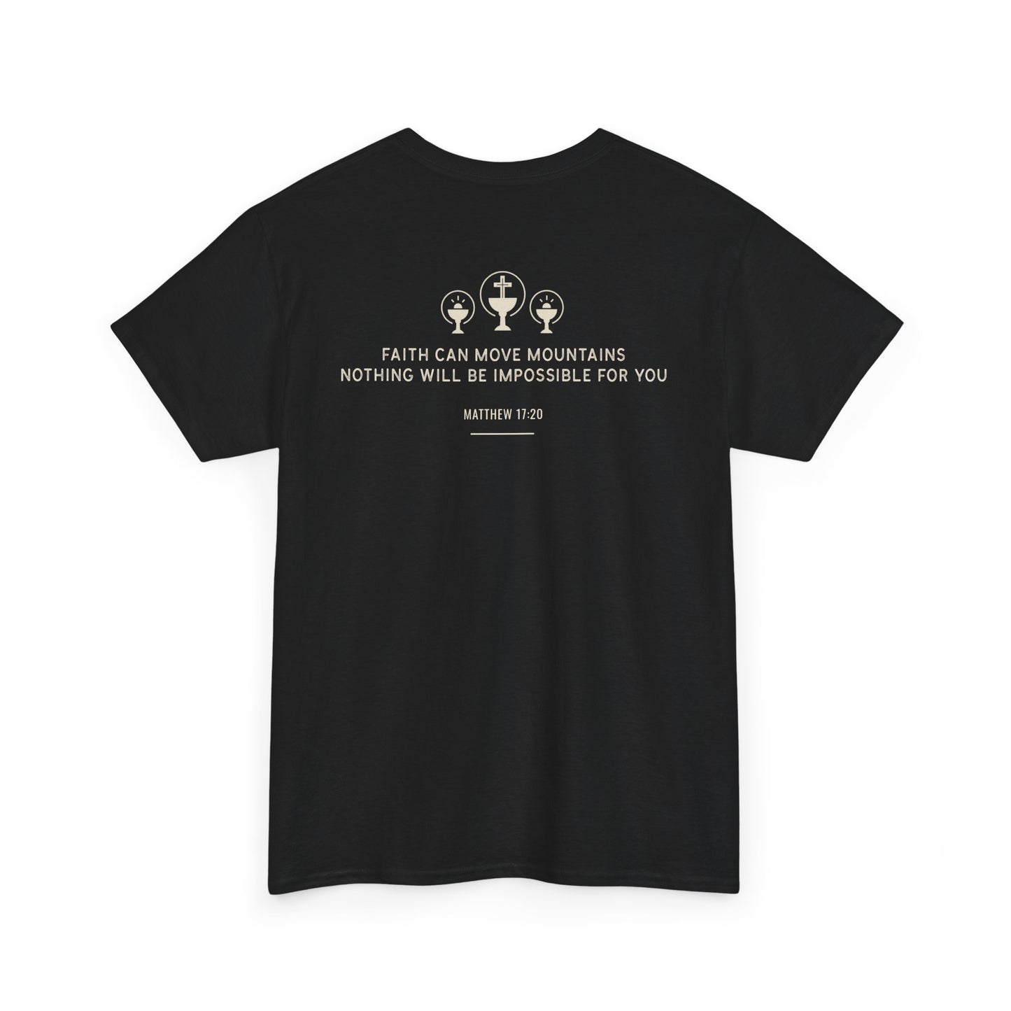 Faithful Unisex Tee, Inspirational Religious Quote, Bible Verse Men's Women's Shirt, Motivational Christian Apparel, Religious Graphic Tee,