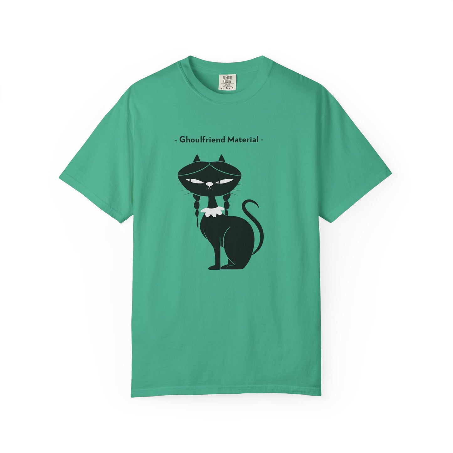 Ghouli-friend Material Cat T-Shirt, Unisex Horror Tee, Cute Cat Lover Gift, Halloween Apparel, Spooky Graphic Shirt