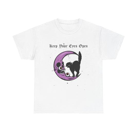 Cosmic Cat T-Shirt, Spooky Graphic Tee, Unisex Halloween Shirt, Gift for Cat Lovers, Fall Fashion Essentials