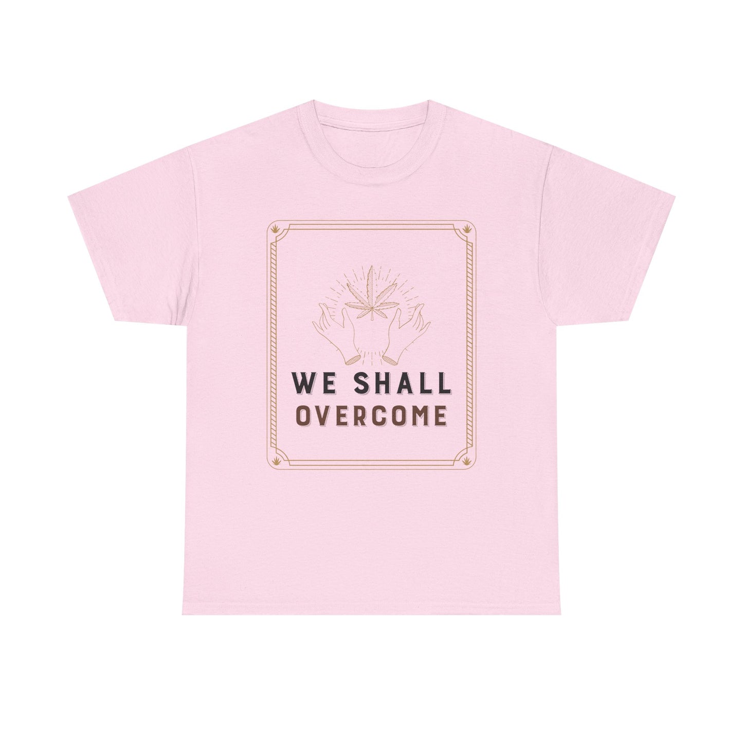Empowerment Graphic Tee - WE SHALL OVERCOME, Protest Shirt, Inspirational Apparel, Gift for Activists, Unisex Cotton T-Shirt