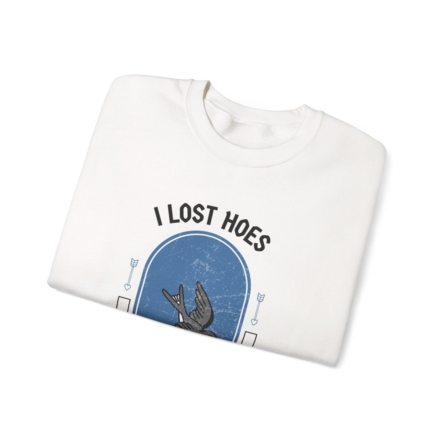 Heartbreak Funny Quote Unisex Sweatshirt, Lost Hoes Never Lost Hope, Crewneck Jumper, Humor Sweater, Funny Statement Apparel, Unisex Graphic