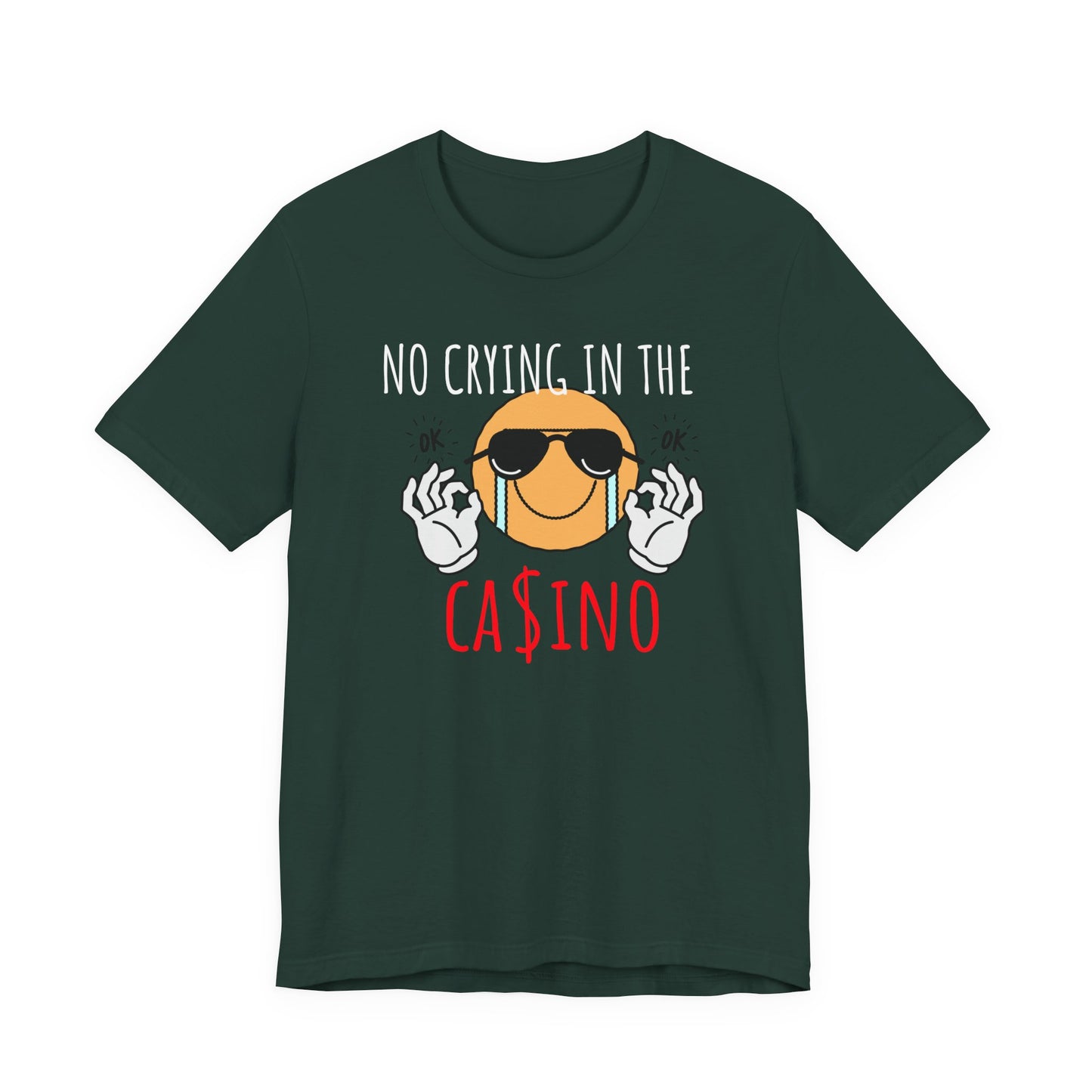 Casino Vibes Tee - No Crying in the Casino, Funny Graphic T-Shirt for Gamblers, Gift for Casino Lovers, Game Night Apparel, Unisex [...]
