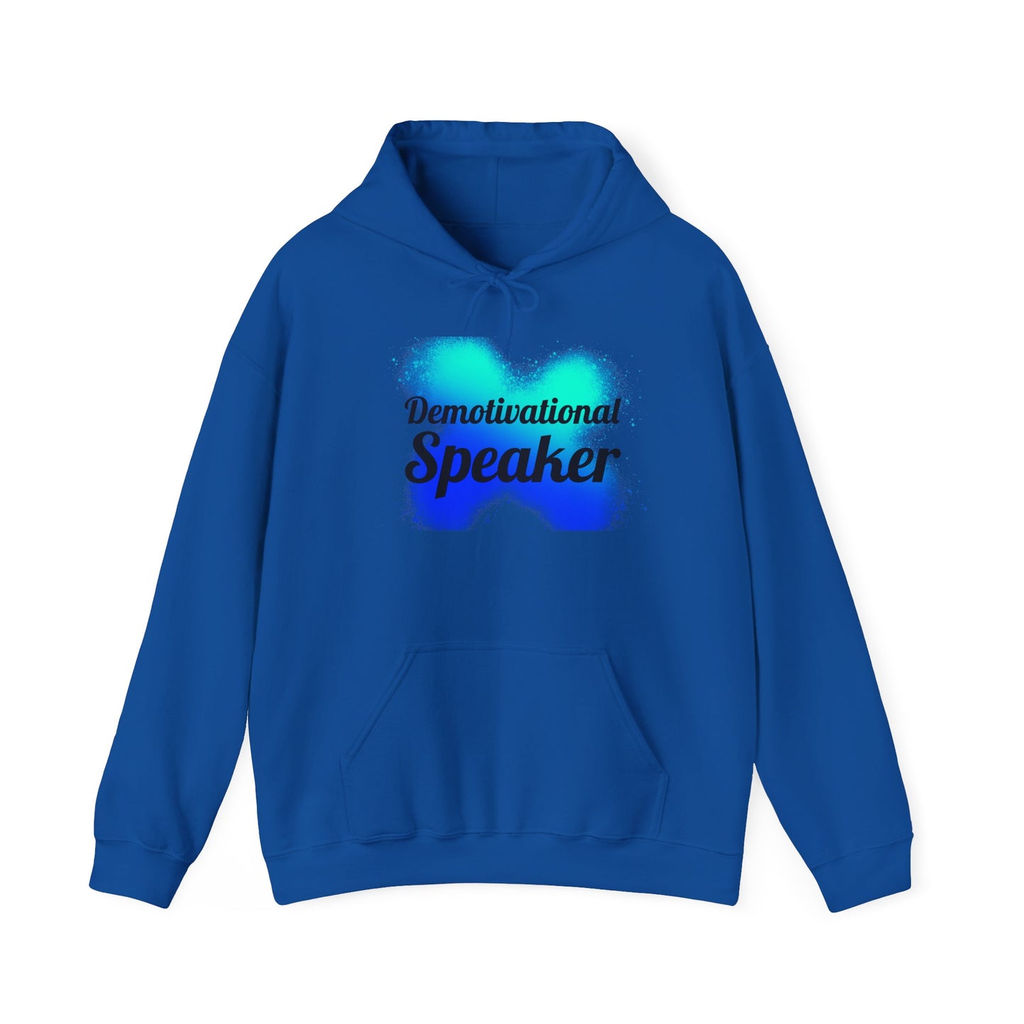 Demotivational Speaker Hoodie | Funny Gift, Unisex Sweatshirt, Casual Wear, Humor Apparel, Motivational Joke Clothing