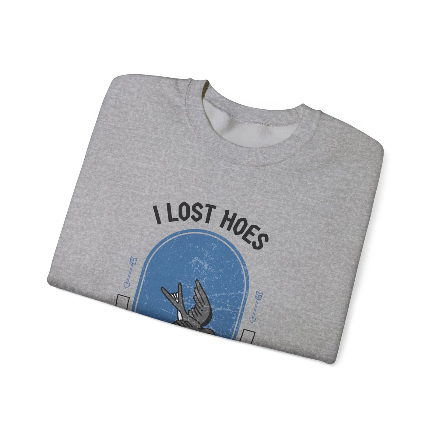 Heartbreak Funny Quote Unisex Sweatshirt, Lost Hoes Never Lost Hope, Crewneck Jumper, Humor Sweater, Funny Statement Apparel, Unisex Graphic