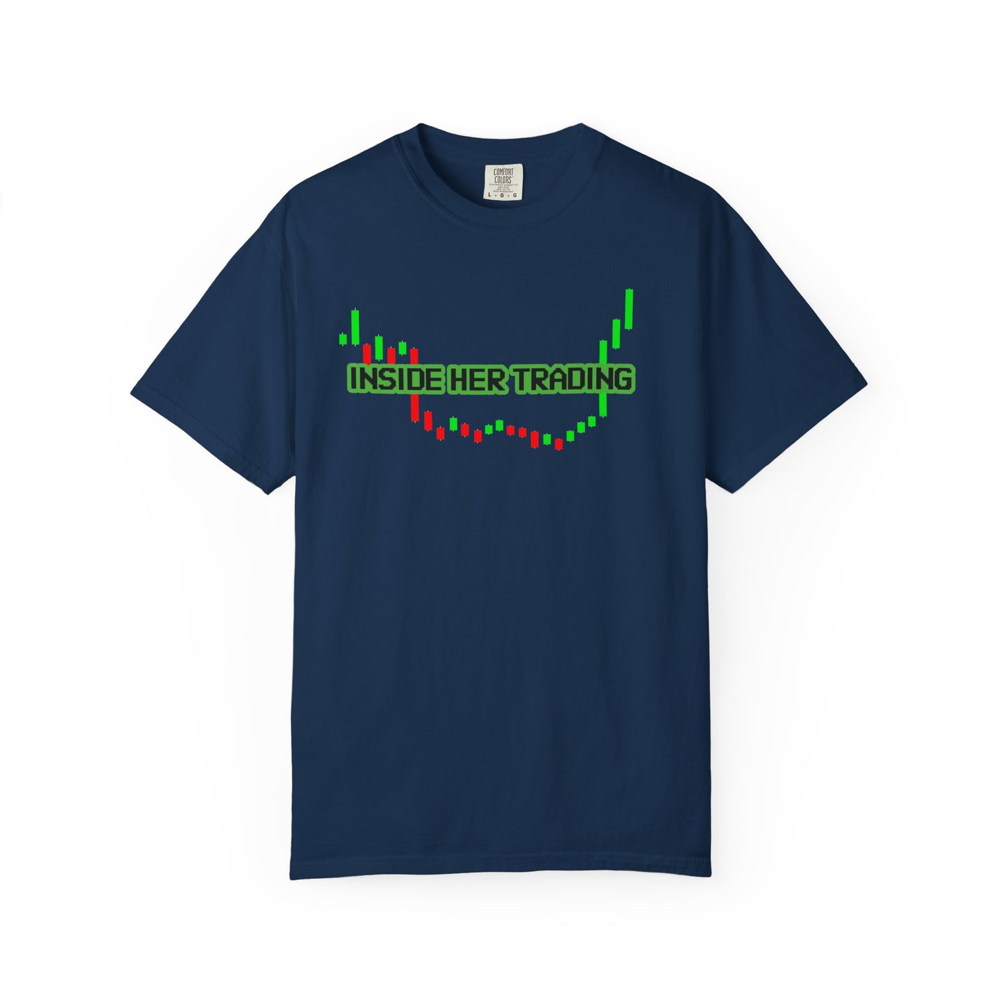Funny Quote Insider Her Trading Unisex Garment-Dyed T-shirt for Boyfriend Gift, Crypto Graph Tee, Finance Shirt, Stock Market Top, Day