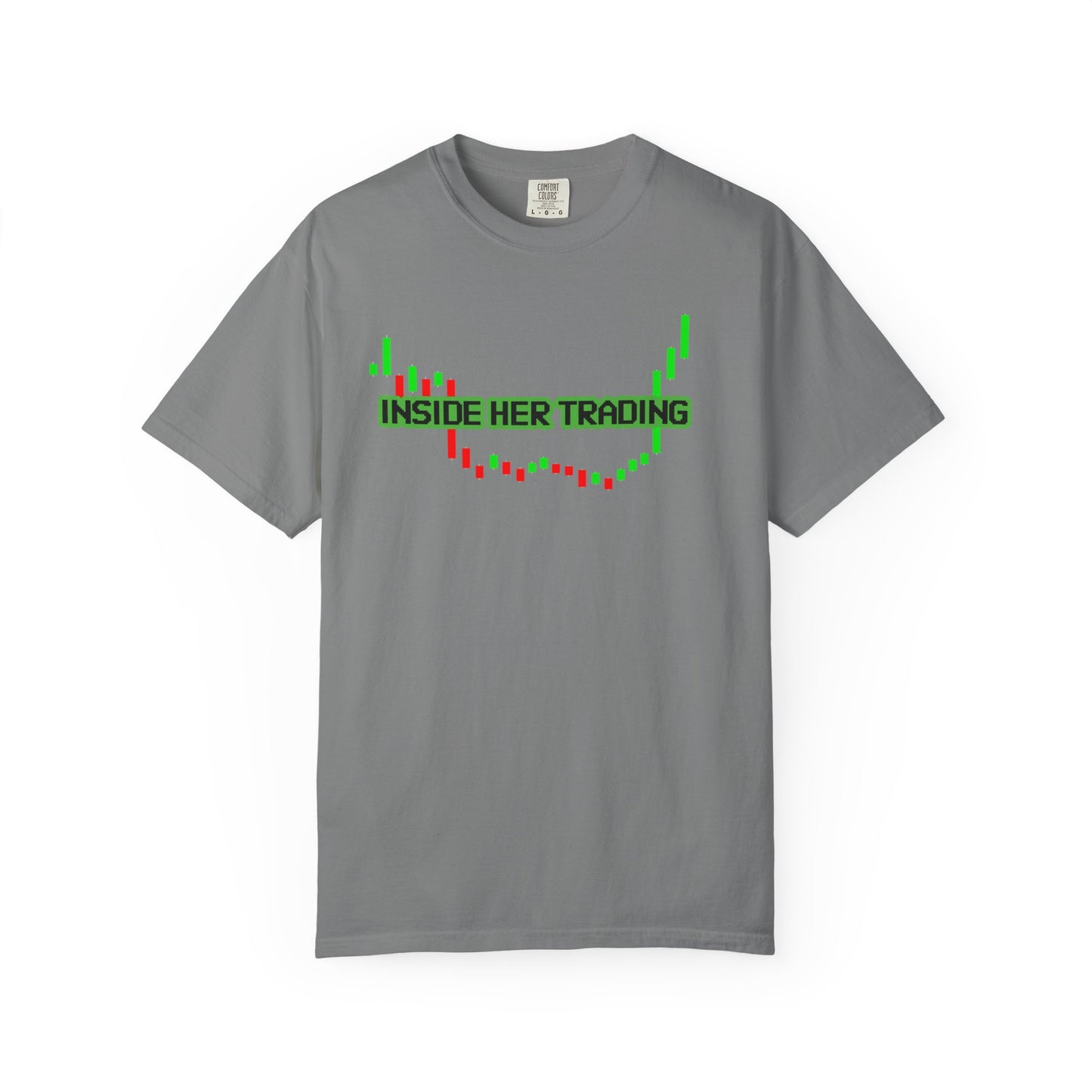 Funny Quote Insider Her Trading Unisex Garment-Dyed T-shirt for Boyfriend Gift, Crypto Graph Tee, Finance Shirt, Stock Market Top, Day