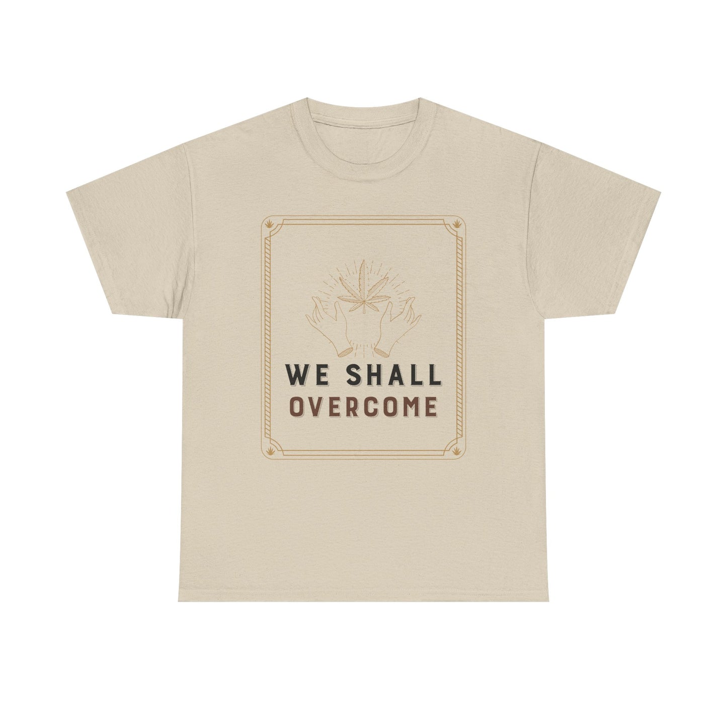 Empowerment Graphic Tee - WE SHALL OVERCOME, Protest Shirt, Inspirational Apparel, Gift for Activists, Unisex Cotton T-Shirt