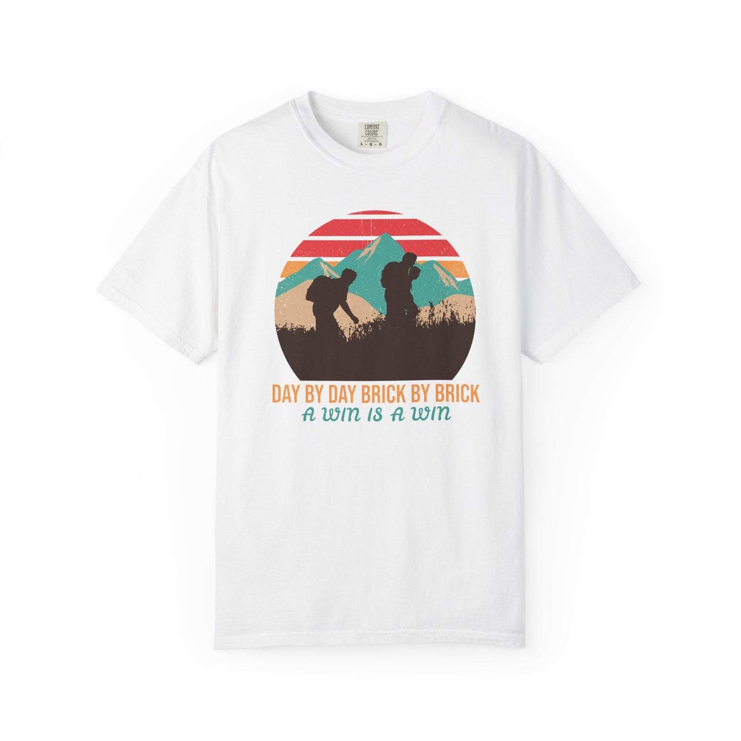 Day by Day, Brick by Brick, a Win Is a Win Motivational TeeCasual Wear, Gift for Him/Her, Summer Essential, Fitness Apparel