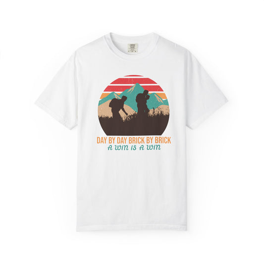 Day by Day, Brick by Brick, a Win Is a Win Motivational TeeCasual Wear, Gift for Him/Her, Summer Essential, Fitness Apparel