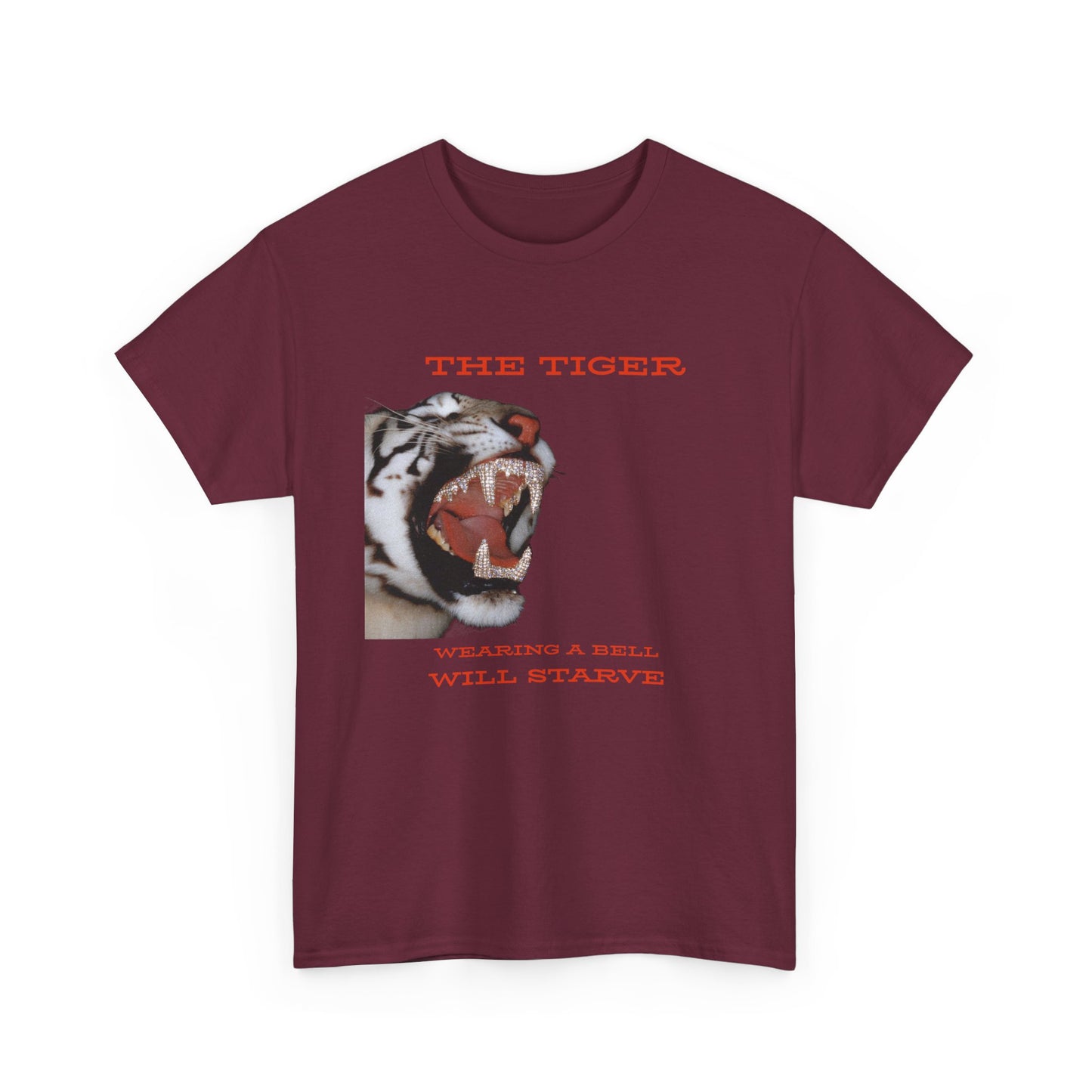 Bold Tiger Graphic Tee for Animal Lovers, Unique Gift for Birthdays, Casual Style, Statement Shirt, Festival Apparel