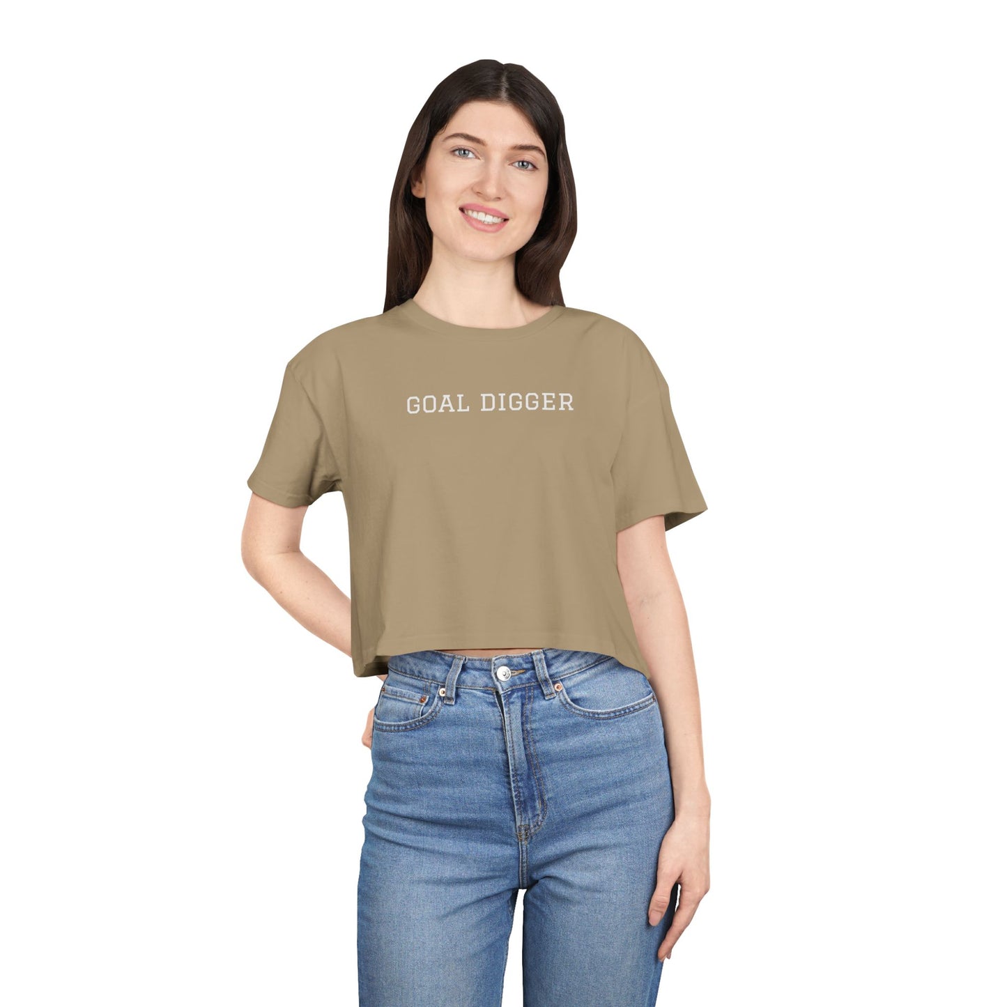 Trendy Women's Crop Tee for Casual Style, Summer Top, Streetwear, Gift for Her, Everyday Wear
