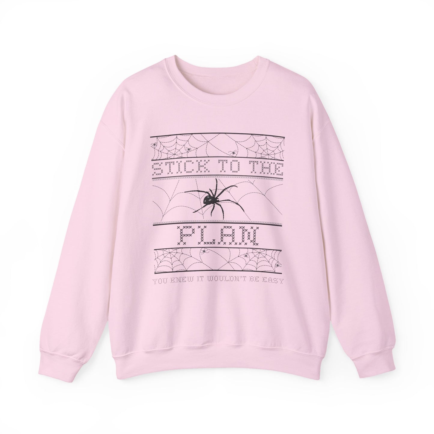 Spider Plan Sweatshirt | Unisex Crewneck for Cozy Nights, Halloween Party, Fall Fashion, Gift for Friends, Casual Wear