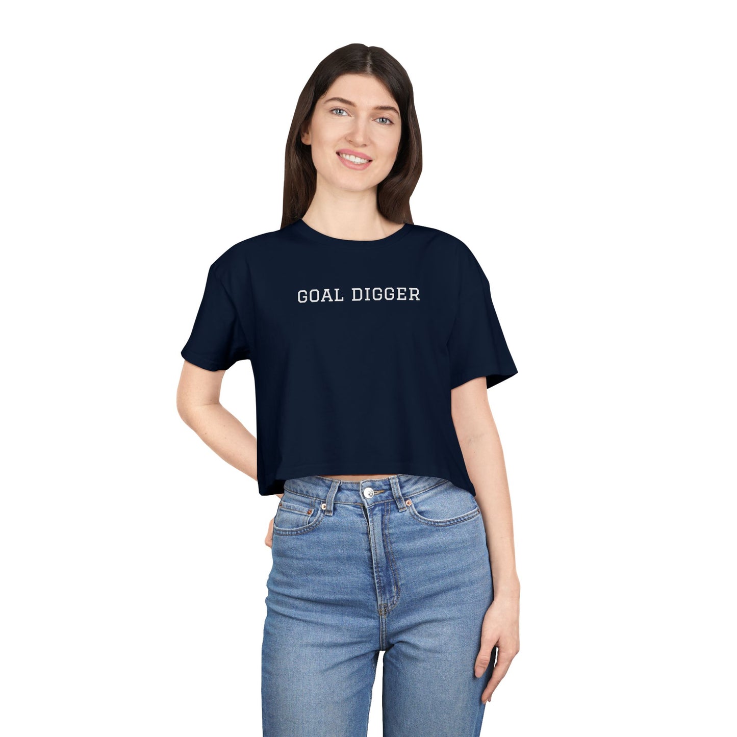 Trendy Women's Crop Tee for Casual Style, Summer Top, Streetwear, Gift for Her, Everyday Wear