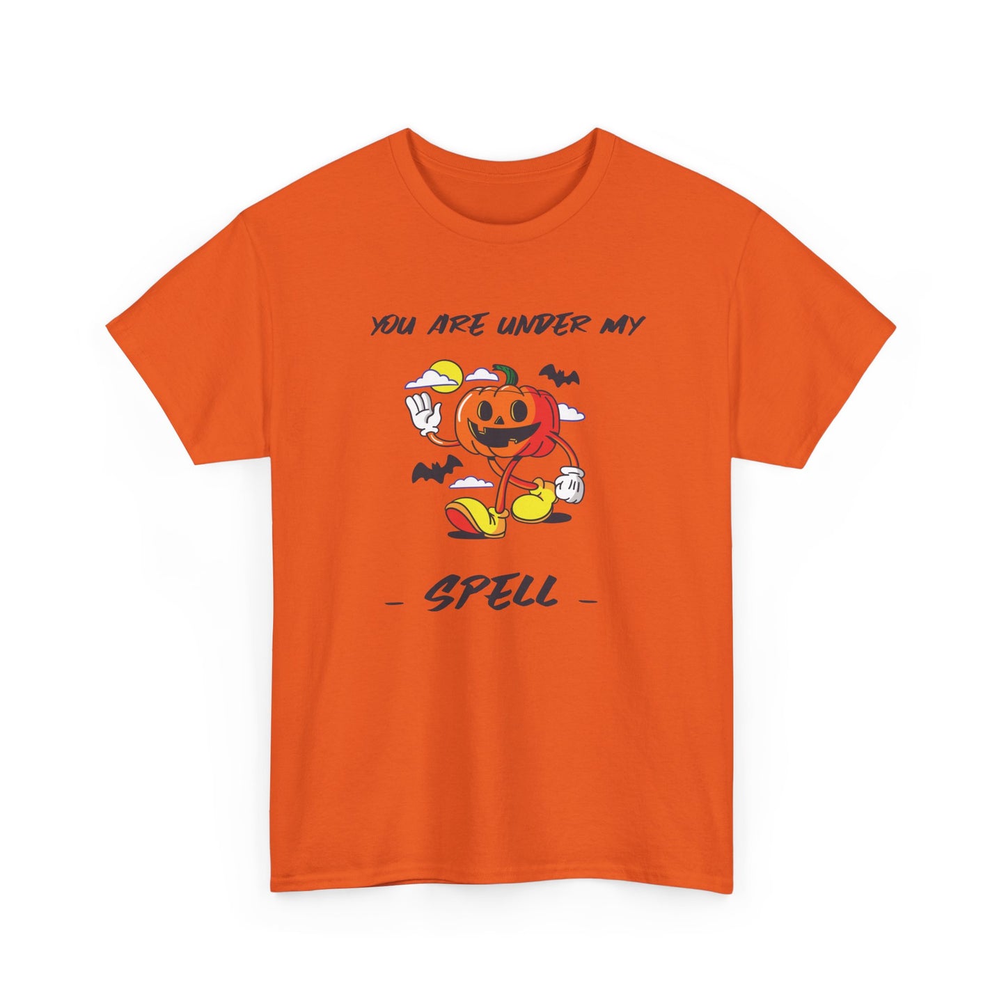 You Are Under My Spell Pumpkin Tee, Halloween Shirt, Unisex Cotton T-Shirt, Fall Fashion, Spooky Season Apparel