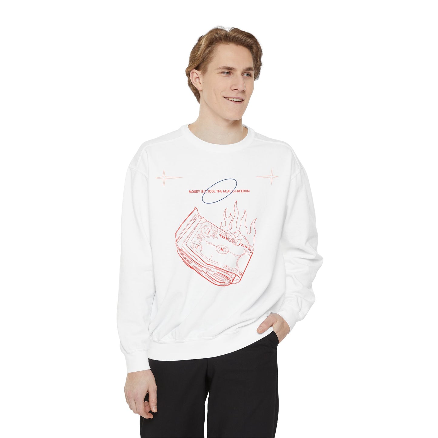 Cosmic Vibes Sweatshirt - Relaxed Unisex Apparel, Perfect for Cozy Nights, Gift for Friends, Astrology-Inspired Fashion, Casual Wear
