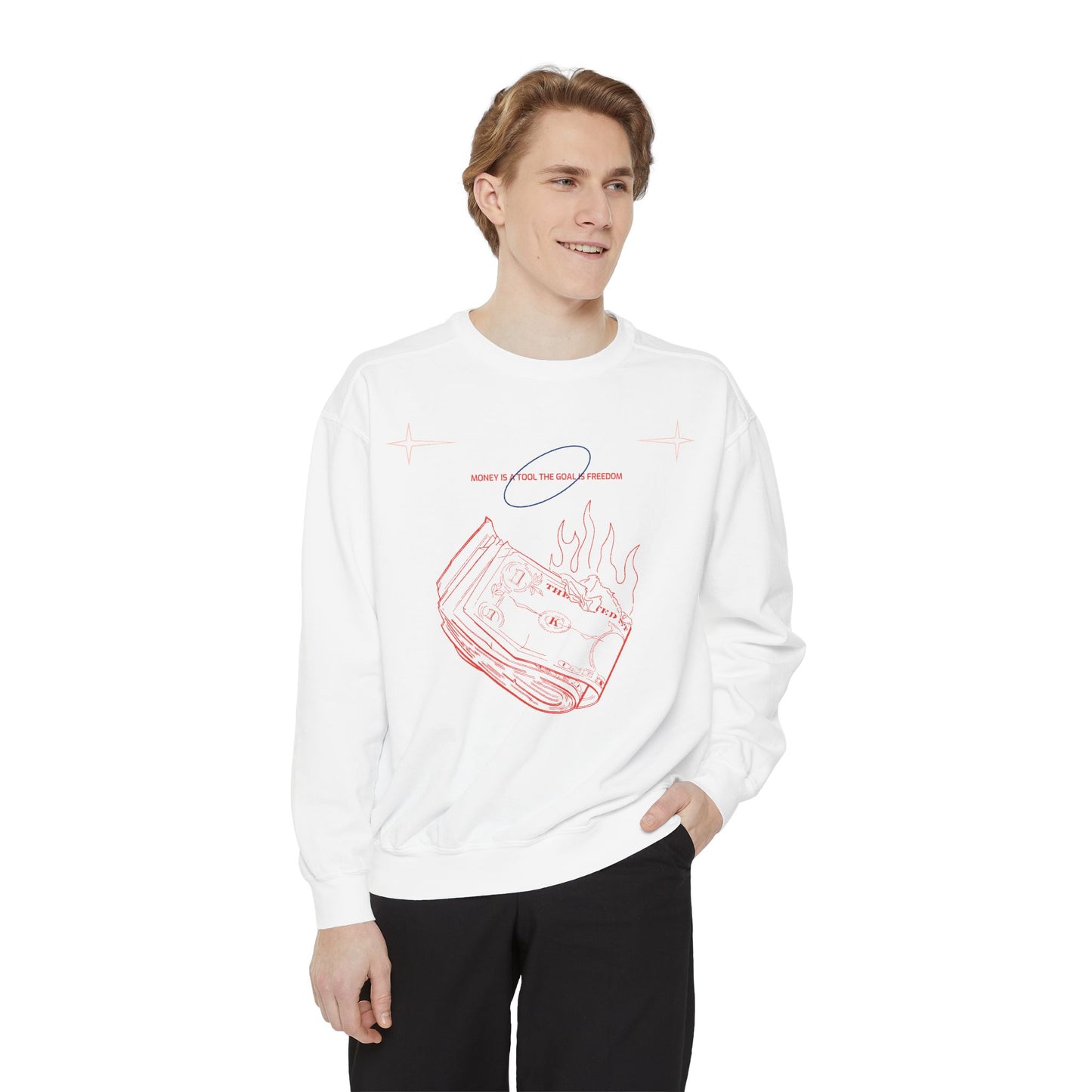 Cosmic Vibes Sweatshirt - Relaxed Unisex Apparel, Perfect for Cozy Nights, Gift for Friends, Astrology-Inspired Fashion, Casual Wear