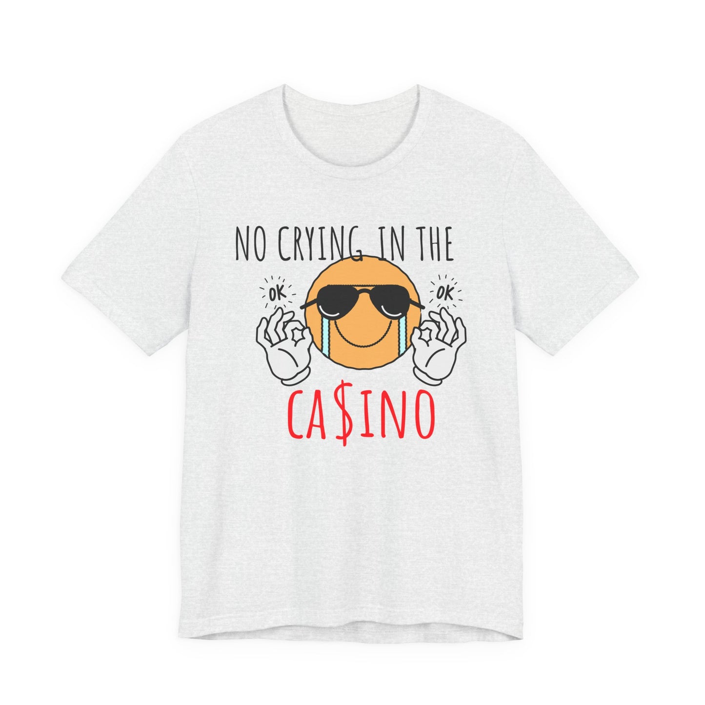 Casino Vibes Tee - No Crying in the Casino, Funny Graphic T-Shirt for Gamblers, Gift for Casino Lovers, Game Night Apparel, Unisex [...]