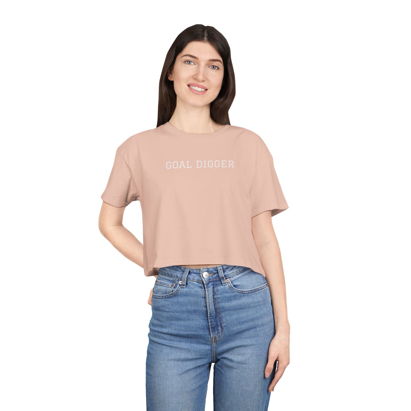 Trendy Women's Crop Tee for Casual Style, Summer Top, Streetwear, Gift for Her, Everyday Wear